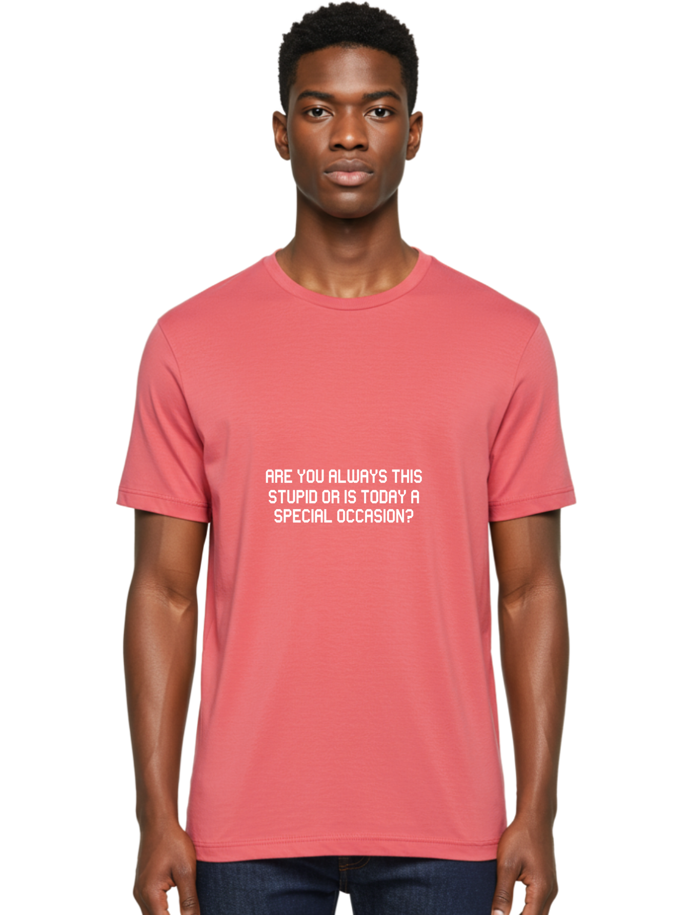 Are You Always This Stupid Men'S Graphic Tee, 100% Cotton, Comfortable Casual Summer Wear, Machine Washable, Sarcastic Quote, Funny Saying, Humorous Phrase, Witty Remark, Clever Insult, Aae117 22