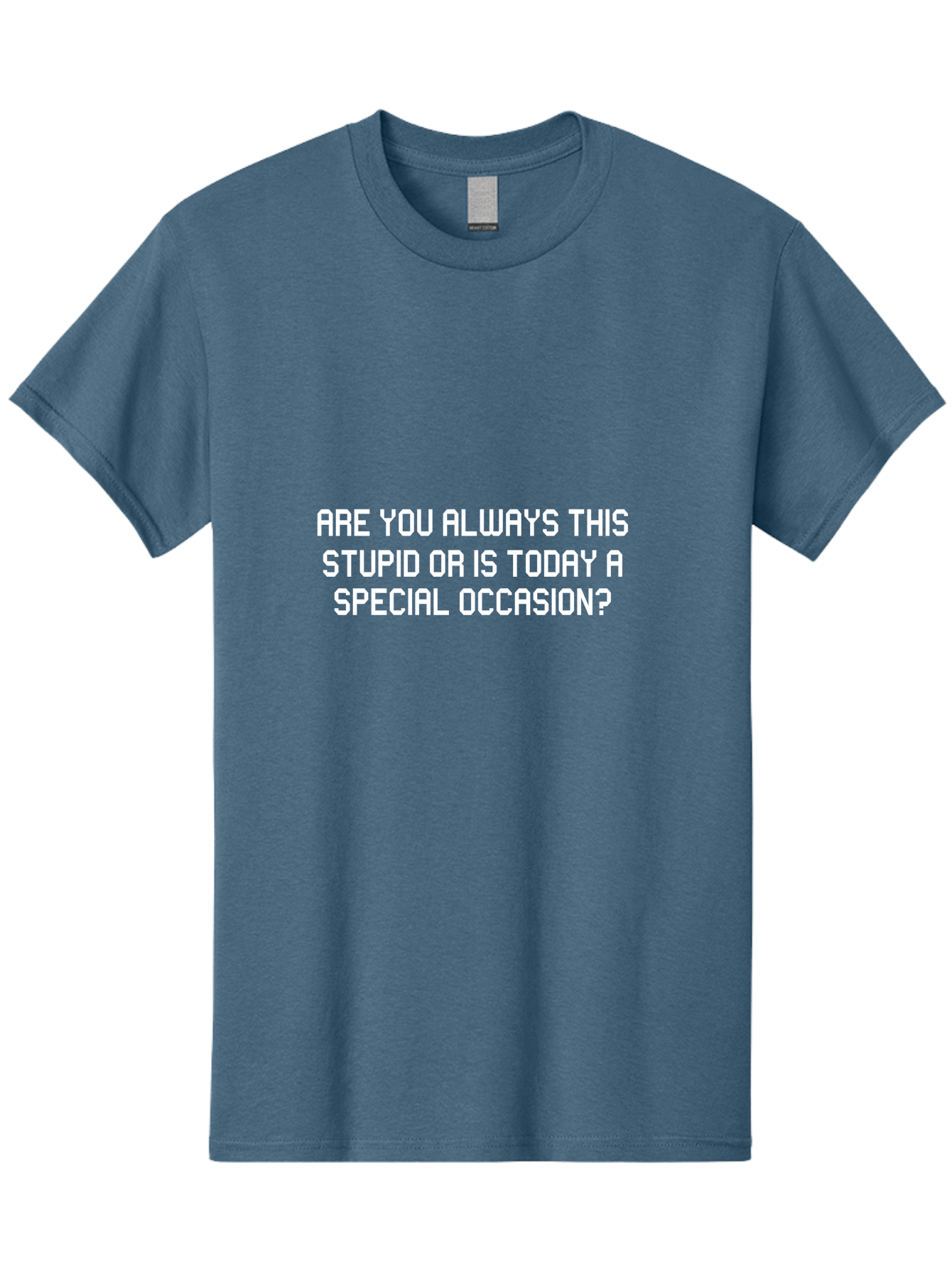 Are You Always This Stupid Men'S Graphic Tee, 100% Cotton, Comfortable Casual Summer Wear, Machine Washable, Sarcastic Quote, Funny Saying, Humorous Phrase, Witty Remark, Clever Insult, Aae117 3
