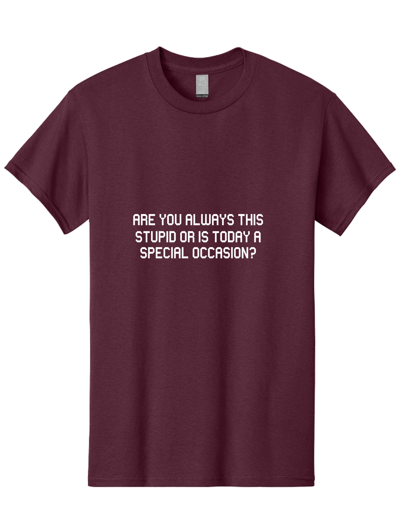 Are You Always This Stupid Men'S Graphic Tee, 100% Cotton, Comfortable Casual Summer Wear, Machine Washable, Sarcastic Quote, Funny Saying, Humorous Phrase, Witty Remark, Clever Insult, Aae117 17