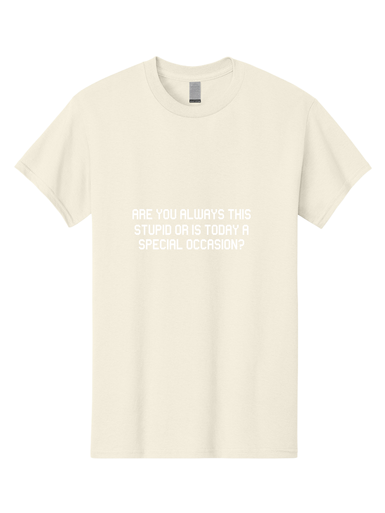 Are You Always This Stupid Men'S Graphic Tee, 100% Cotton, Comfortable Casual Summer Wear, Machine Washable, Sarcastic Quote, Funny Saying, Humorous Phrase, Witty Remark, Clever Insult, Aae117