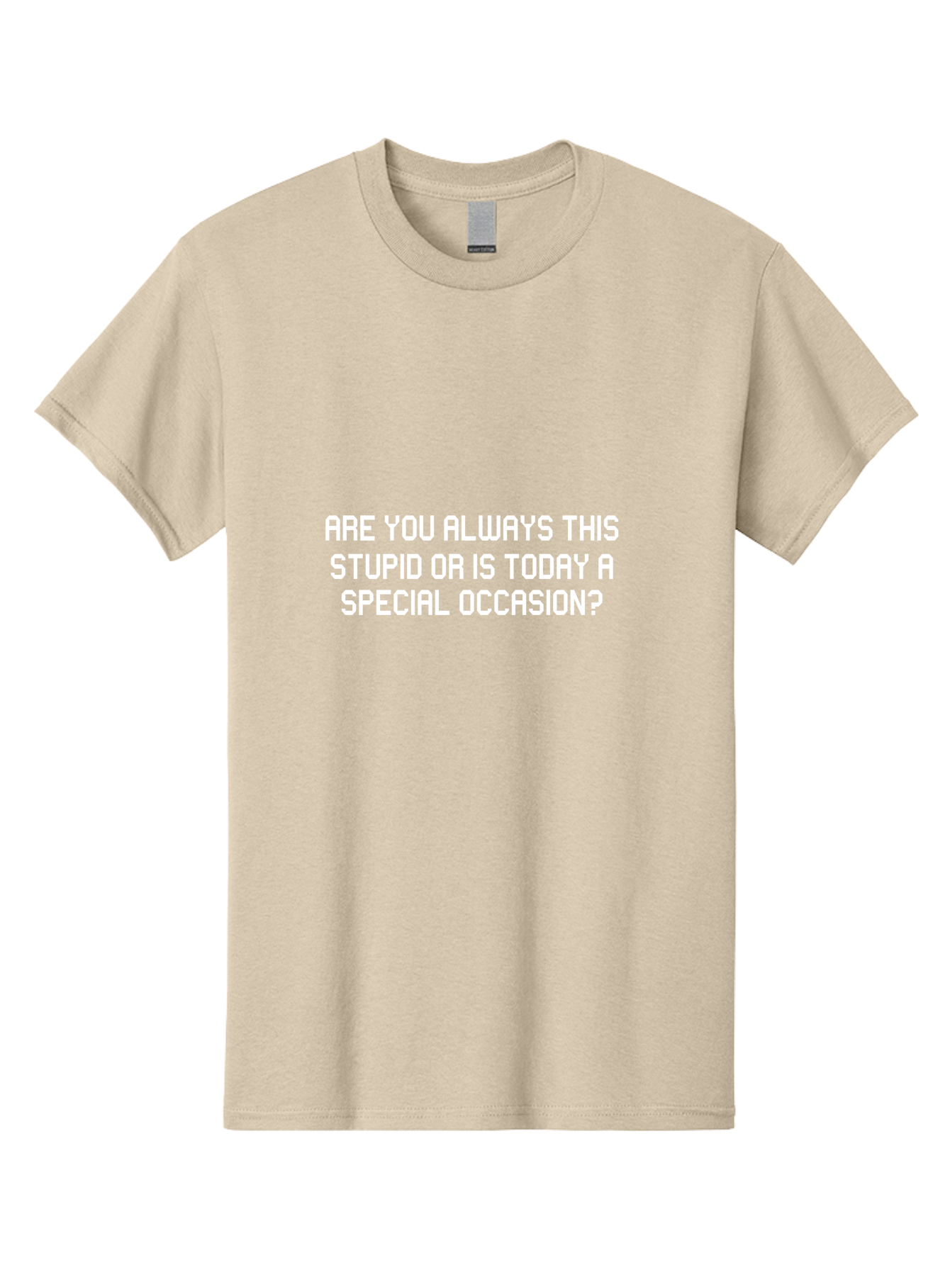 Are You Always This Stupid Men'S Graphic Tee, 100% Cotton, Comfortable Casual Summer Wear, Machine Washable, Sarcastic Quote, Funny Saying, Humorous Phrase, Witty Remark, Clever Insult, Aae117 23
