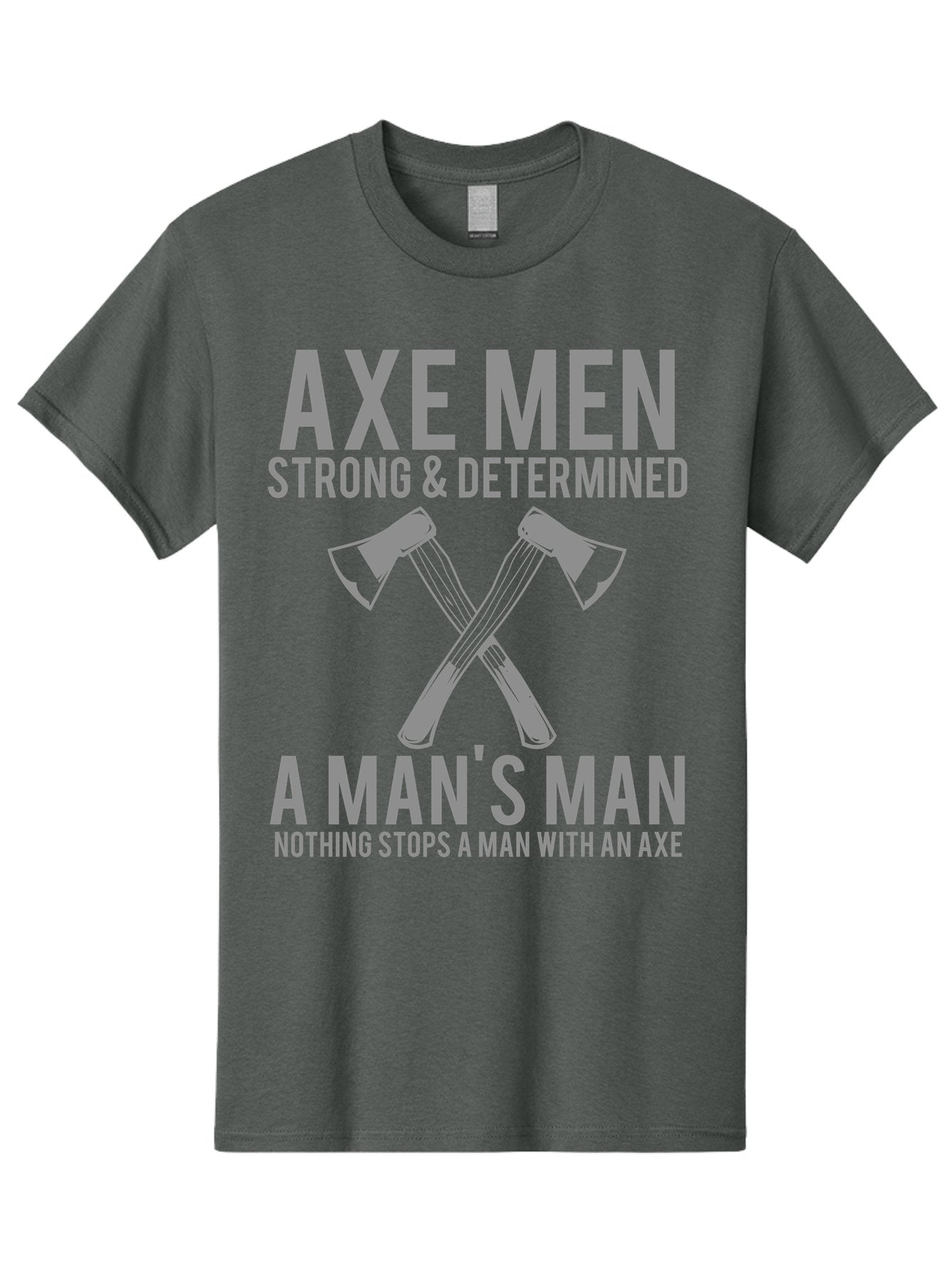 Axe Man Men'S Graphic Tee, 100% Cotton, Comfortable Casual Summer Wear, Machine Washable, Axe Men, Strong And Determined, Crossed Axes, Man'S Man, Nothing Stops A Man With An Axe, Lumberjack Culture, Woodsman Pride Aae121 11