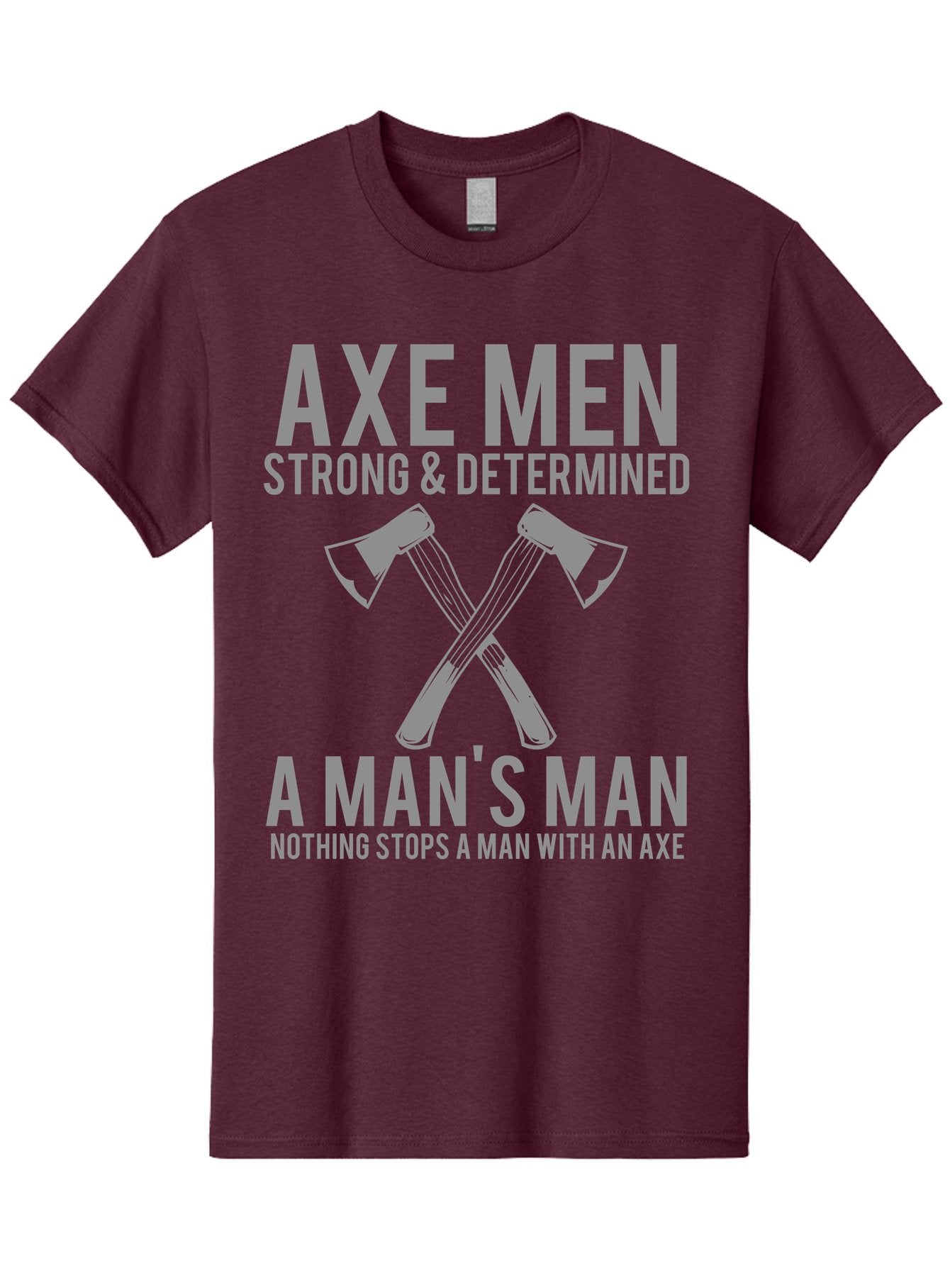 Axe Man Men'S Graphic Tee, 100% Cotton, Comfortable Casual Summer Wear, Machine Washable, Axe Men, Strong And Determined, Crossed Axes, Man'S Man, Nothing Stops A Man With An Axe, Lumberjack Culture, Woodsman Pride Aae121 8