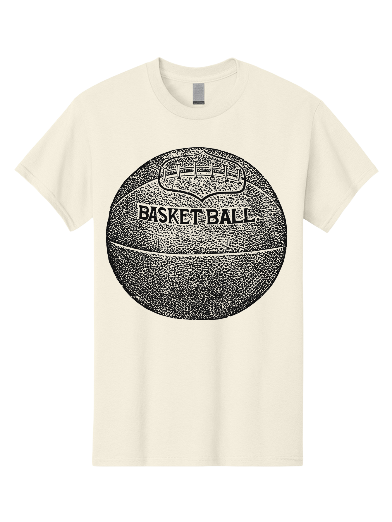 Basket Era Men'S Graphic Tee, 100% Cotton, Comfortable Casual Summer Wear, Machine Washable, Basketball Illustration, Sports Equipment, Black And Green, Textured Ball, Sports Graphic, Court Vision, Basketball Culture, Sports Art Aae128 19