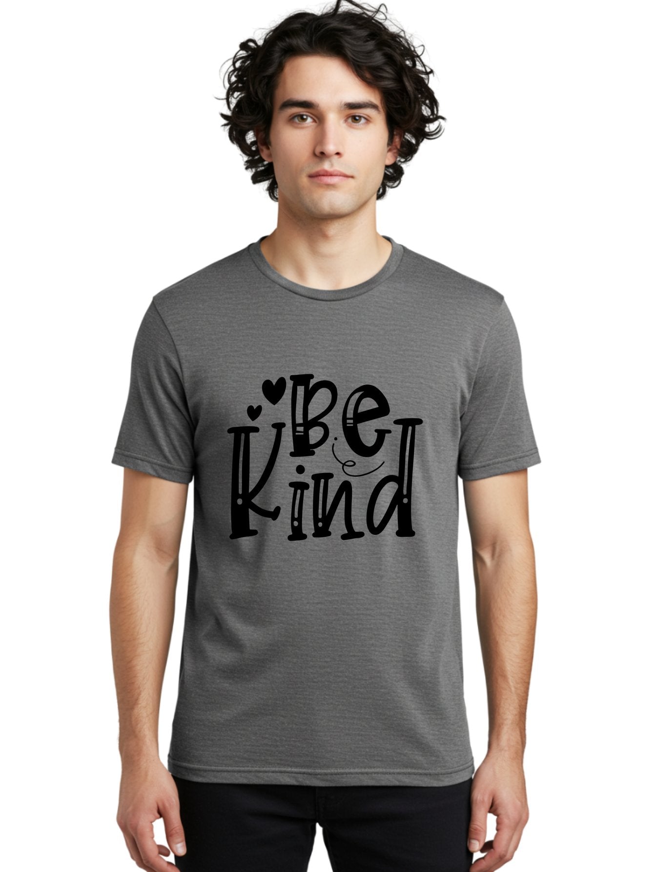 Be Kind Men'S Graphic Tee, 100% Cotton, Comfortable Casual Summer Wear, Machine Washable, Be Kind, Kindness Matters, Positive Message, Inspirational Quote, Motivational Words, Heartwarming Phrase, Uplifting Text Aae129 26