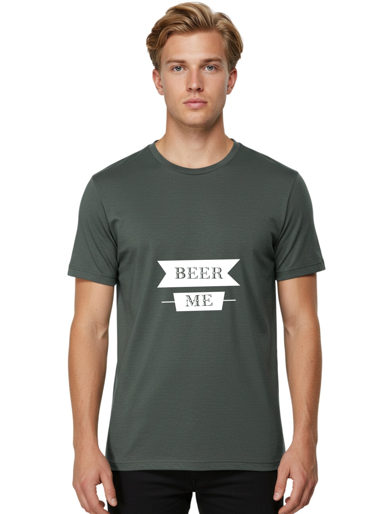 Beer Me Men'S Graphic Tee, 100% Cotton, Comfortable Casual Summer Wear, Machine Washable, Beer Invitation, Beer Request, Beer Lover, Beer Culture, Funny Beer Quote, Beer Me Sign, Humorous Phrase, Beer Enthusiast Aae134 21