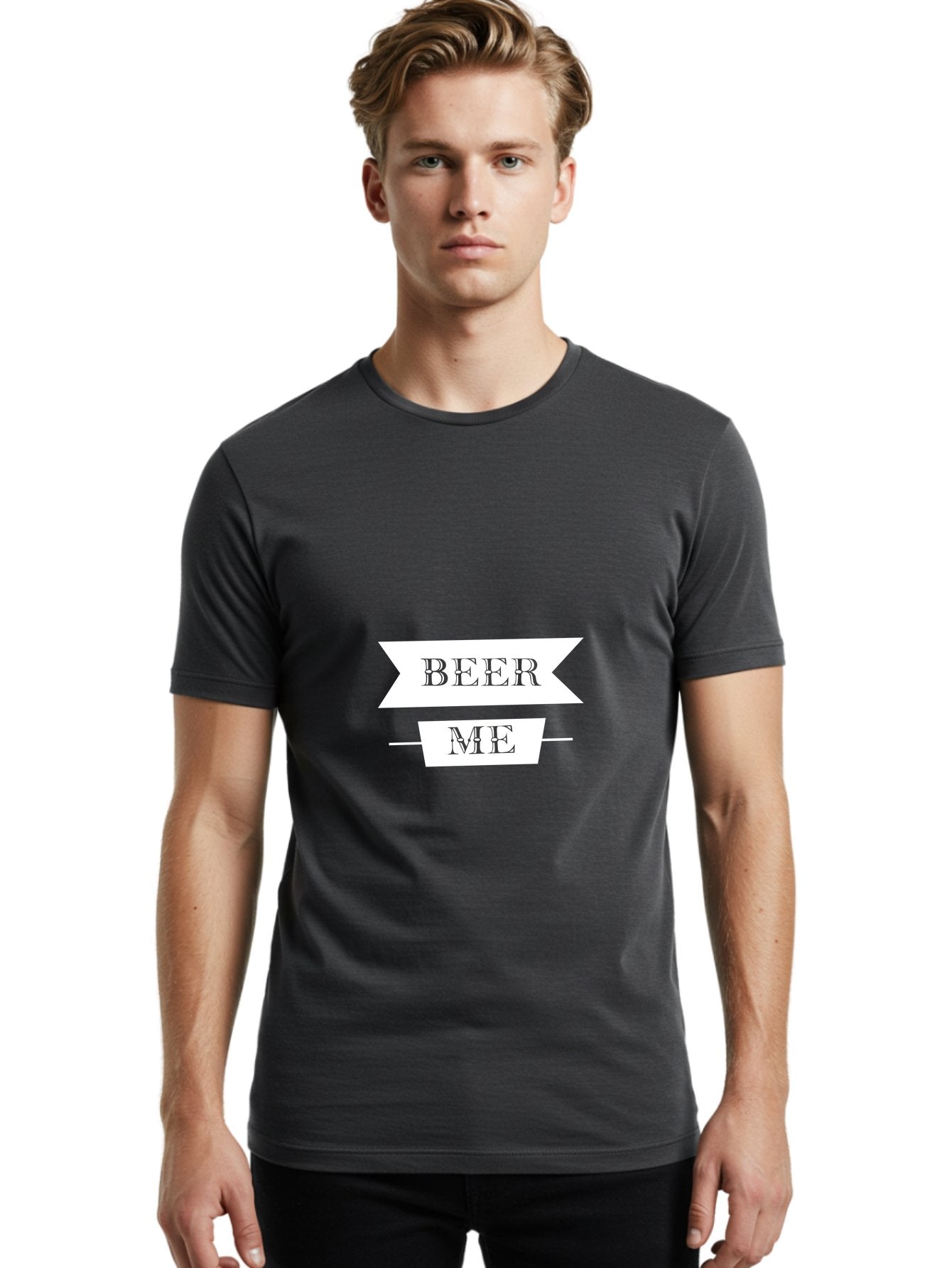Beer Me Men'S Graphic Tee, 100% Cotton, Comfortable Casual Summer Wear, Machine Washable, Beer Invitation, Beer Request, Beer Lover, Beer Culture, Funny Beer Quote, Beer Me Sign, Humorous Phrase, Beer Enthusiast Aae134 26