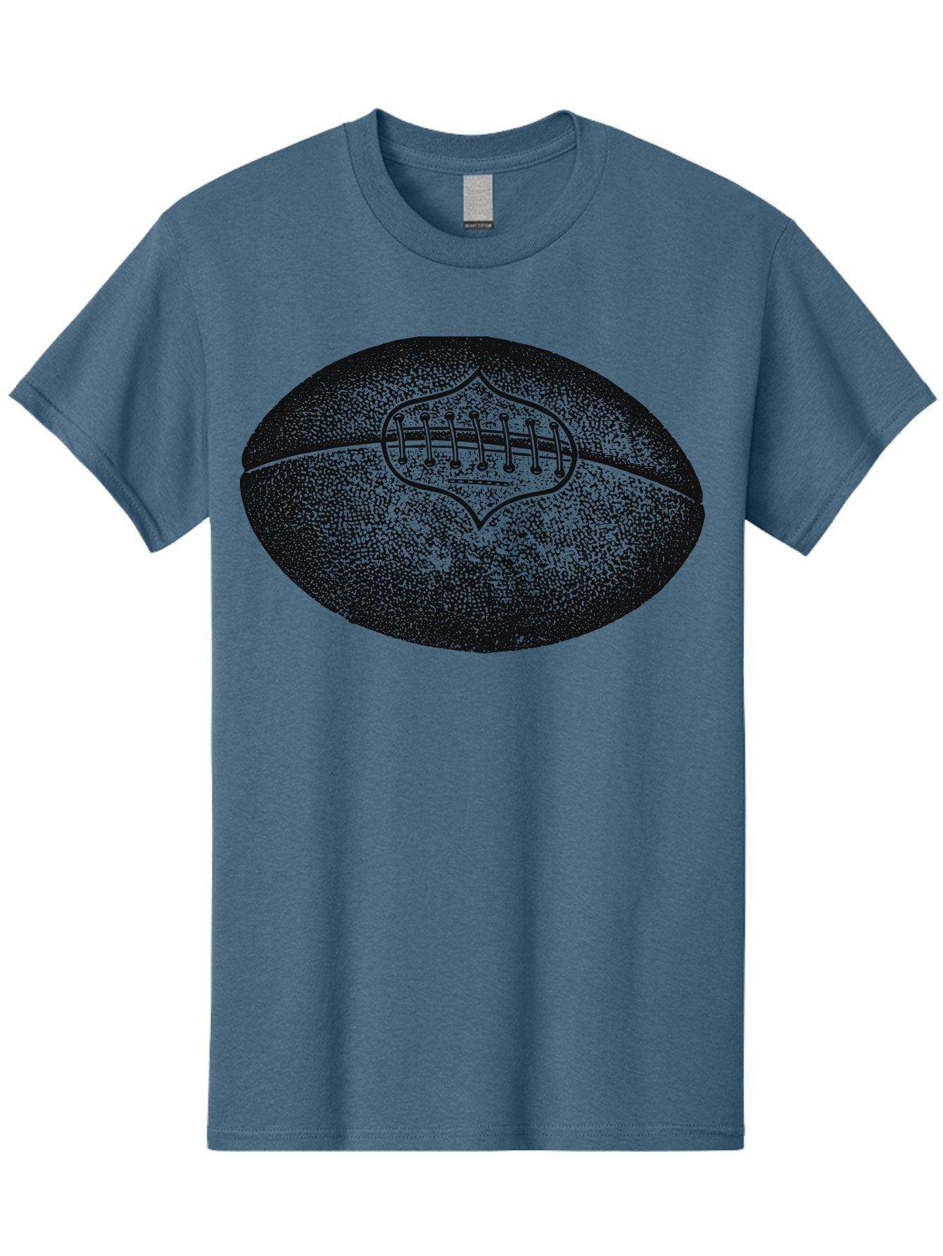 Blitz Ball Men'S Graphic Tee, 100% Cotton, Comfortable Casual Summer Wear, Machine Washable, Stippled American Football, Sports Equipment, Football Texture, Athletic Gear, Team Sports, Competitive Play, Gridiron Football Aae148