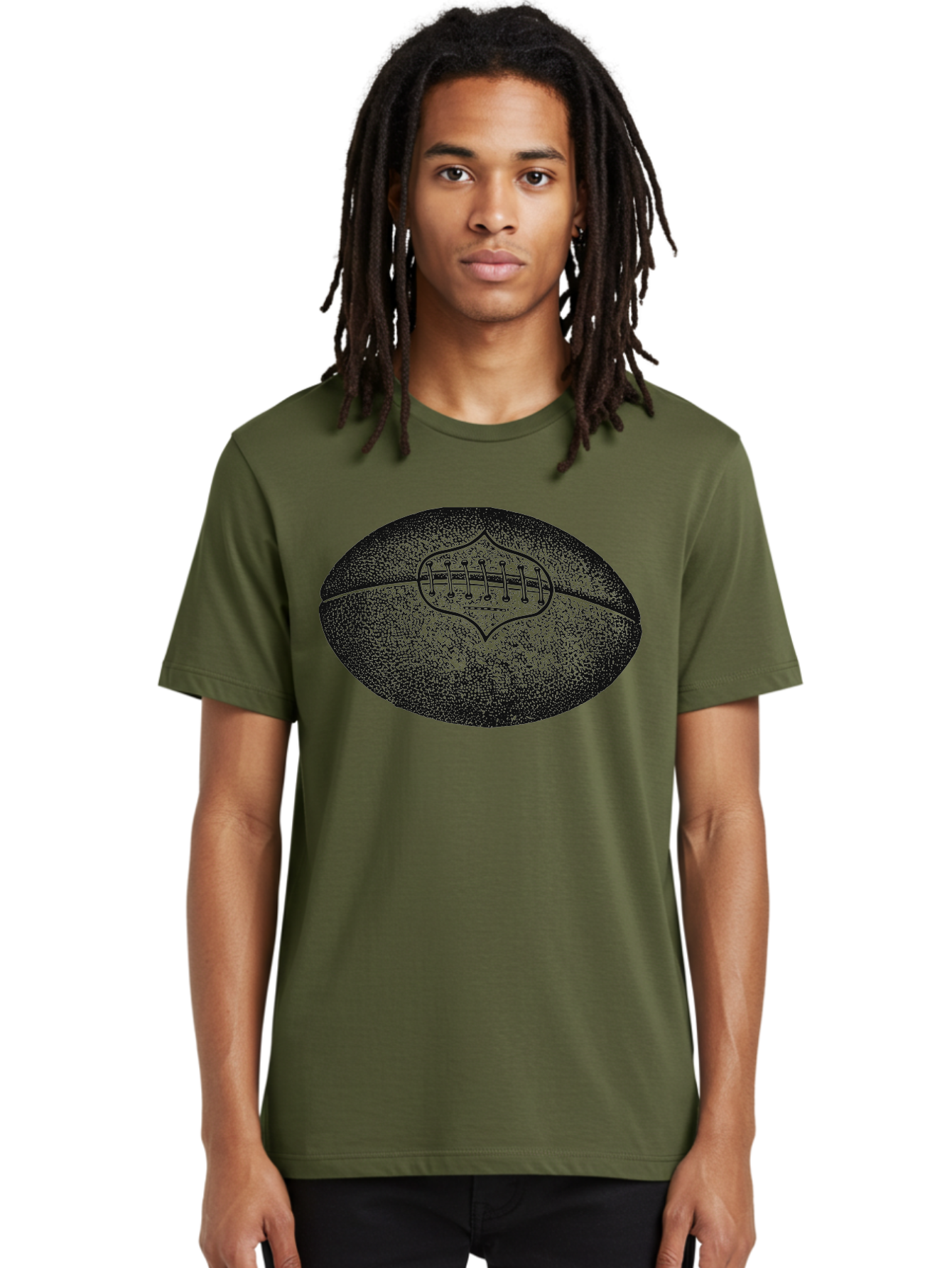 Blitz Ball Men'S Graphic Tee, 100% Cotton, Comfortable Casual Summer Wear, Machine Washable, Stippled American Football, Sports Equipment, Football Texture, Athletic Gear, Team Sports, Competitive Play, Gridiron Football Aae148 28