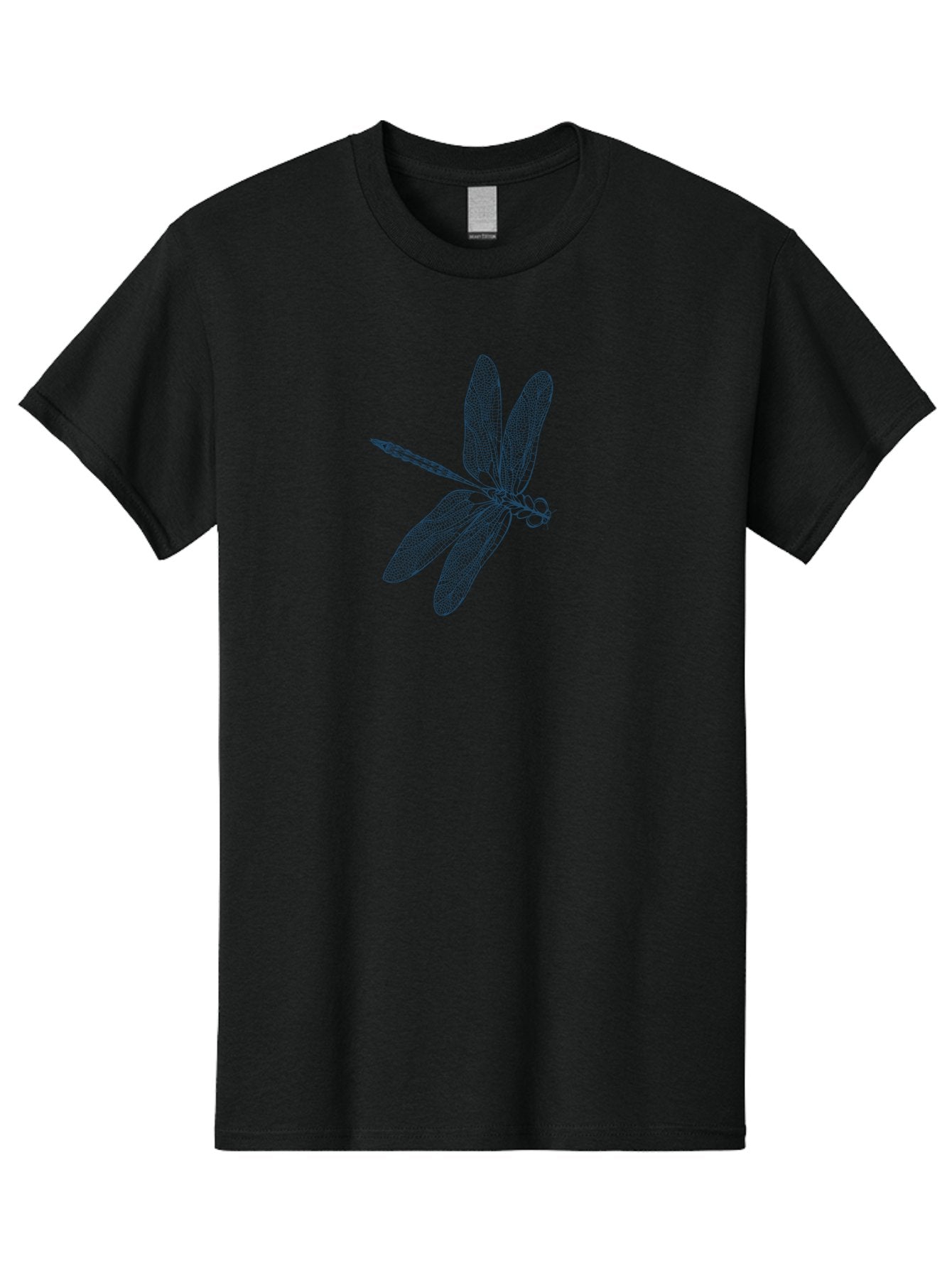 Botanical Dragonfly Art Men'S Graphic Tee, 100% Cotton, Comfortable Casual Summer Wear, Machine Washable, Dragonfly, Delicate Wings, Intricate Design, Abstract Art, Insect Illustration, Detailed Drawing, Nature-Inspired Aae154 15