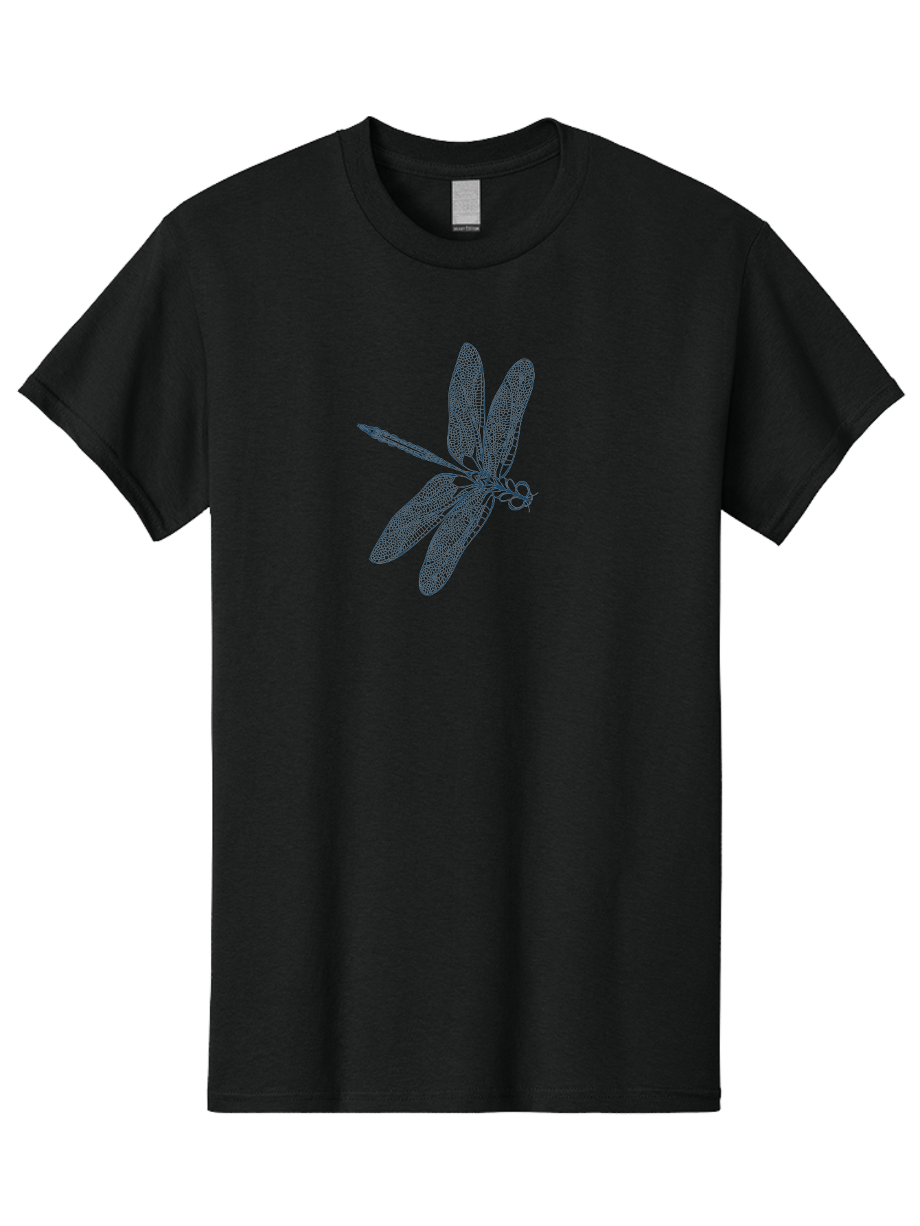 Botanical Dragonfly Art Men'S Graphic Tee, 100% Cotton, Comfortable Casual Summer Wear, Machine Washable, Dragonfly, Delicate Wings, Intricate Design, Abstract Art, Insect Illustration, Detailed Drawing, Nature-Inspired Aae154 17