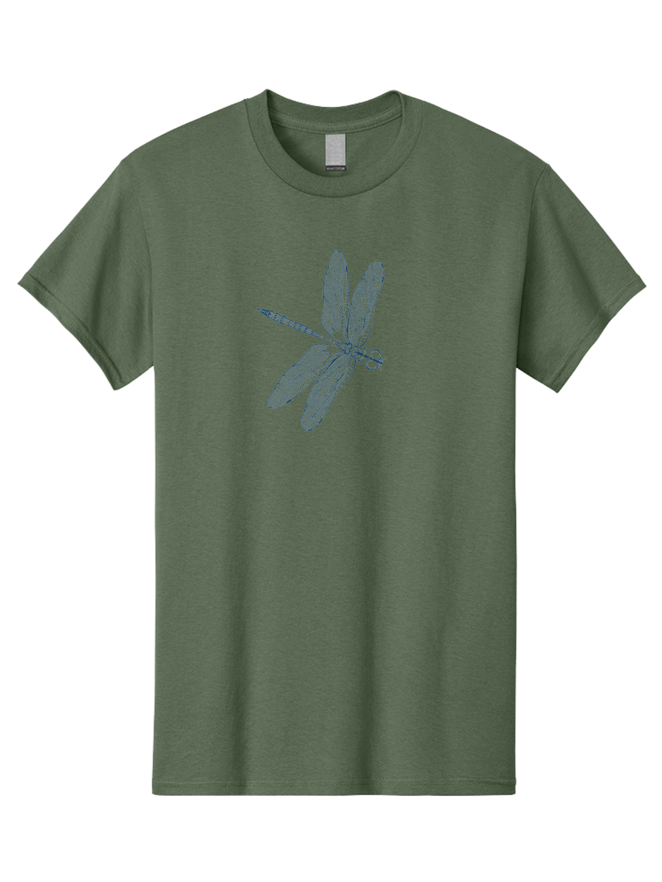 Botanical Dragonfly Art Men'S Graphic Tee, 100% Cotton, Comfortable Casual Summer Wear, Machine Washable, Dragonfly, Delicate Wings, Intricate Design, Abstract Art, Insect Illustration, Detailed Drawing, Nature-Inspired Aae154 23