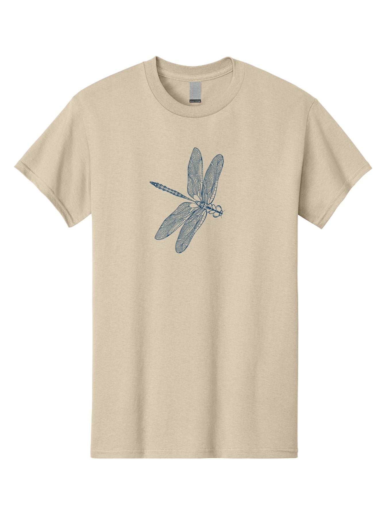Botanical Dragonfly Art Men'S Graphic Tee, 100% Cotton, Comfortable Casual Summer Wear, Machine Washable, Dragonfly, Delicate Wings, Intricate Design, Abstract Art, Insect Illustration, Detailed Drawing, Nature-Inspired Aae154 14