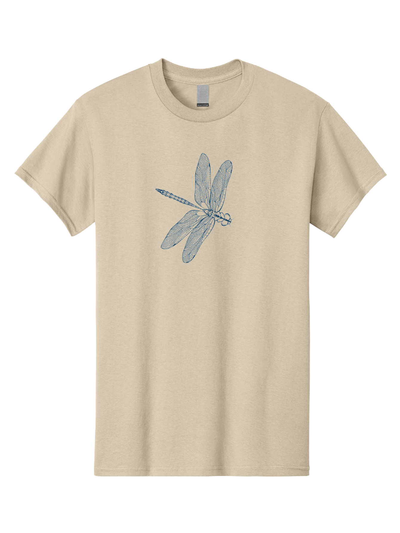 Botanical Dragonfly Art Men'S Graphic Tee, 100% Cotton, Comfortable Casual Summer Wear, Machine Washable, Dragonfly, Delicate Wings, Intricate Design, Abstract Art, Insect Illustration, Detailed Drawing, Nature-Inspired Aae154 21