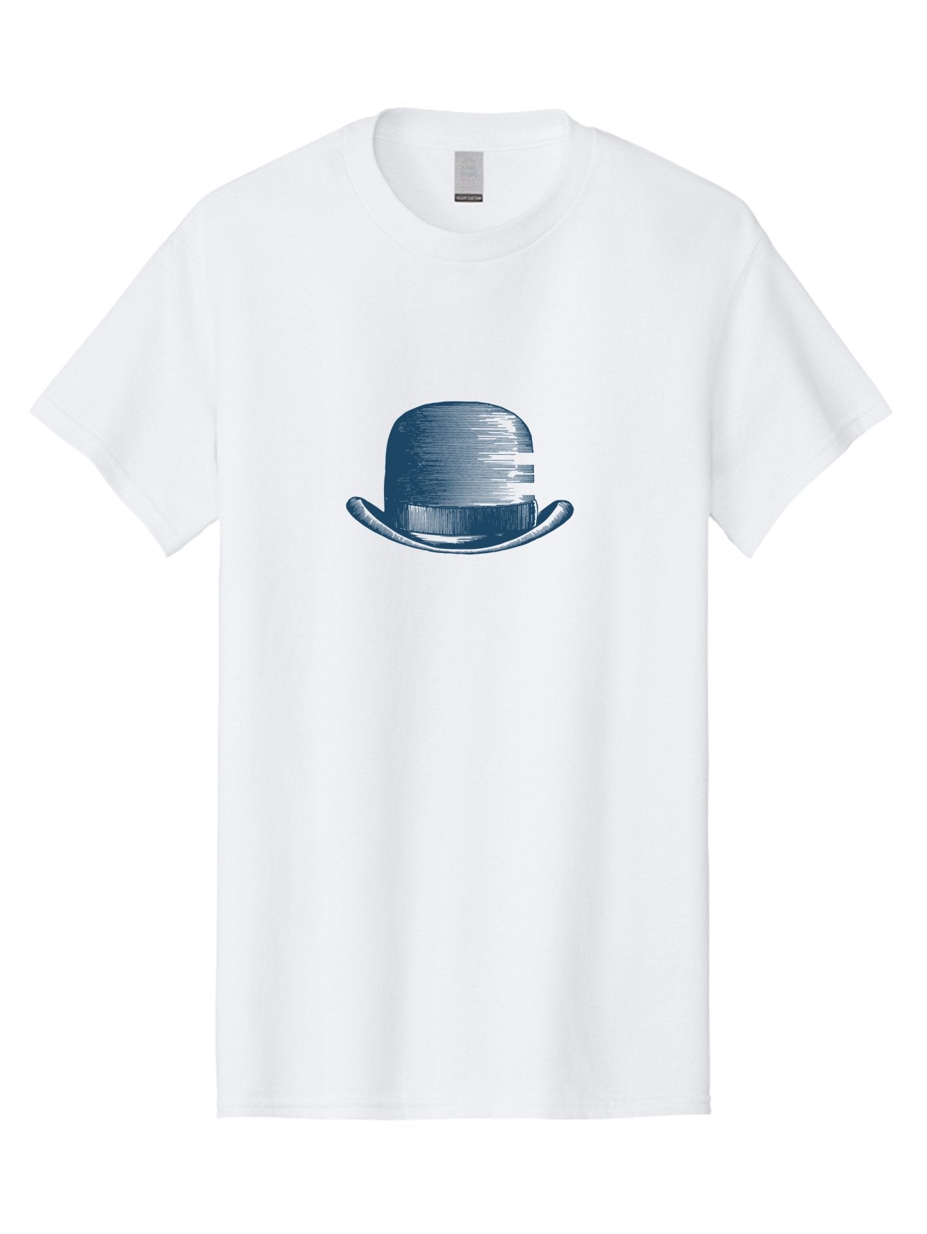 Bowler-Hat Men'S Graphic Tee, 100% Cotton, Comfortable Casual Summer Wear, Machine Washable, Bowler Hat, Classic Fashion, Vintage Style, Gentleman'S Accessory, Luxury Hat, Iconic Design, Retro Charm Aae156 3