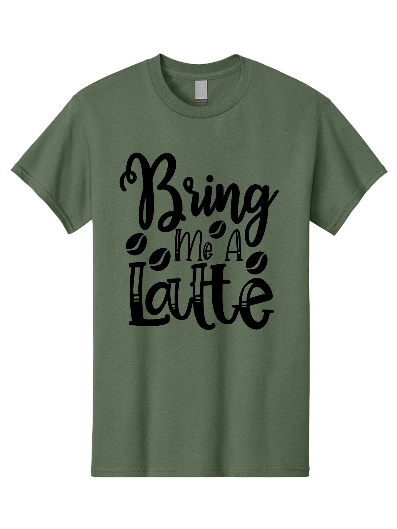 Bring Me A Latte Men'S Graphic Tee, 100% Cotton, Comfortable Casual Summer Wear, Machine Washable, Coffee Quotes, Latte Art, Coffee Lover, Caffeine Fix, Morning Coffee, Coffee Break, Coffee Beans, Latte Design Aae157 7