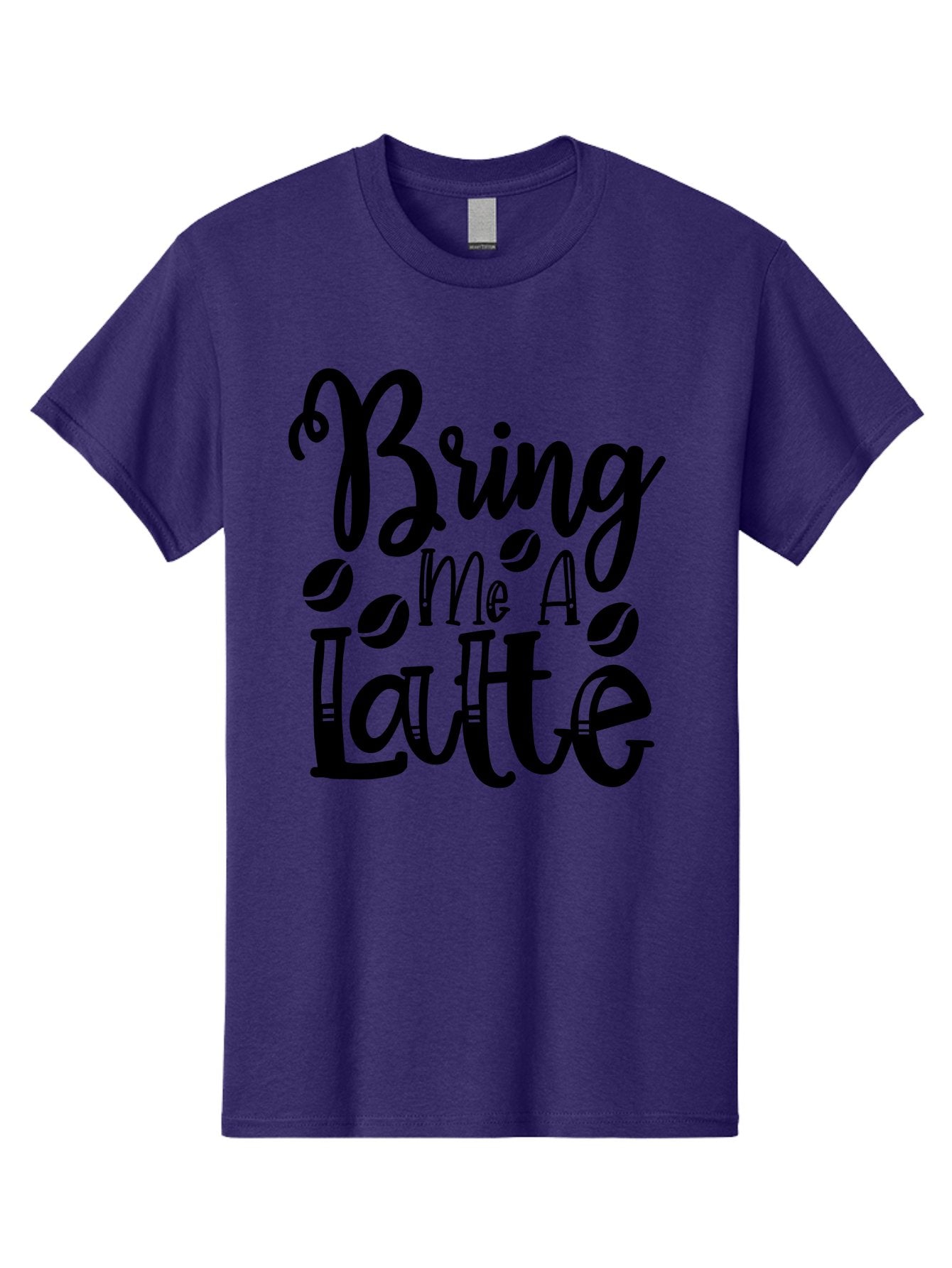 Bring Me A Latte Men'S Graphic Tee, 100% Cotton, Comfortable Casual Summer Wear, Machine Washable, Coffee Quotes, Latte Art, Coffee Lover, Caffeine Fix, Morning Coffee, Coffee Break, Coffee Beans, Latte Design Aae157 14