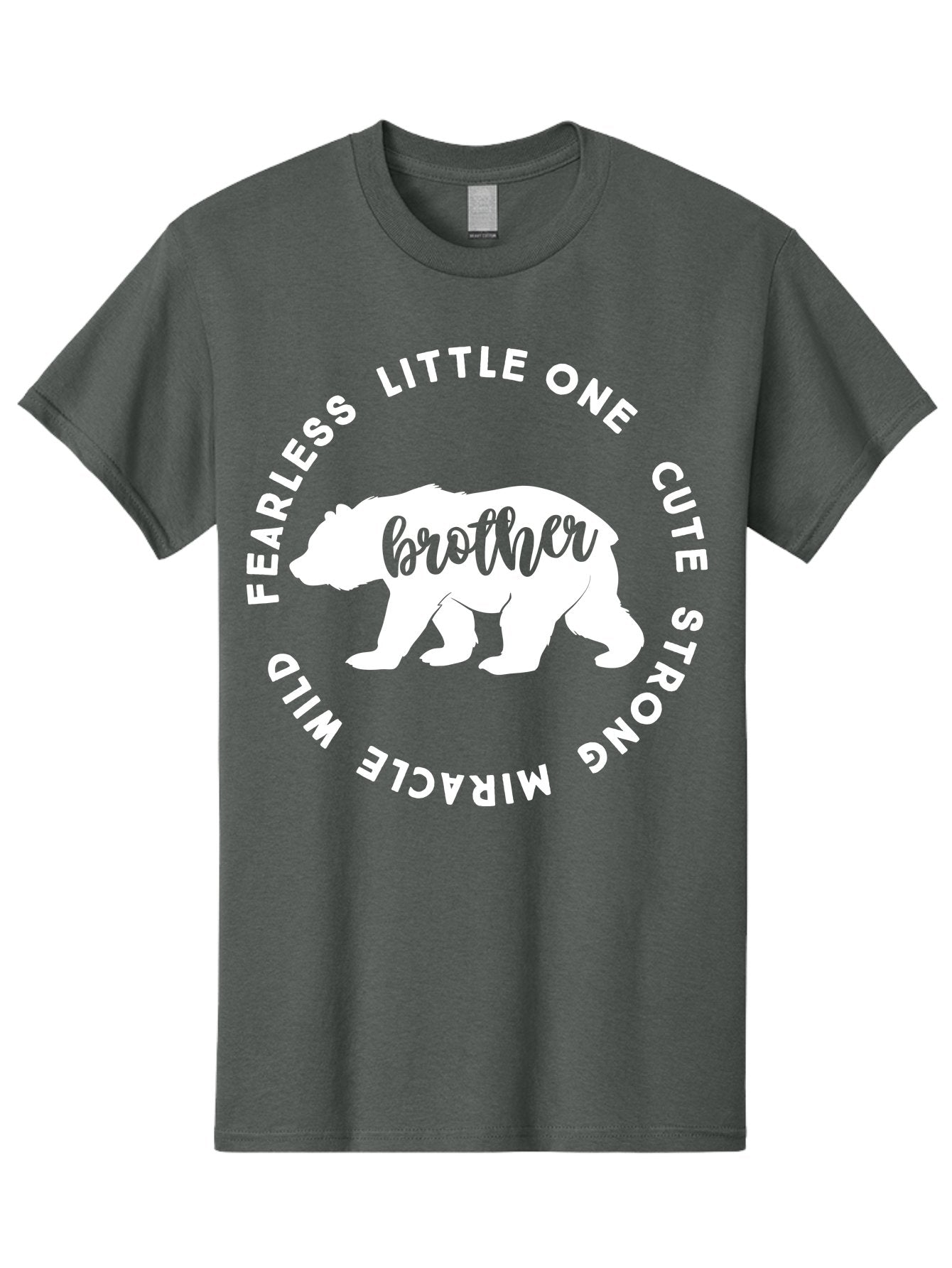 Brother Bear White Men'S Graphic Tee, 100% Cotton, Comfortable Casual Summer Wear, Machine Washable, Brother Bear, Bear Silhouette, Cute Brother, Wild Child, Miracle Boy, Fearless Kid, Strong Brother, Little One, Brother Bear Graphics, Aae158 10