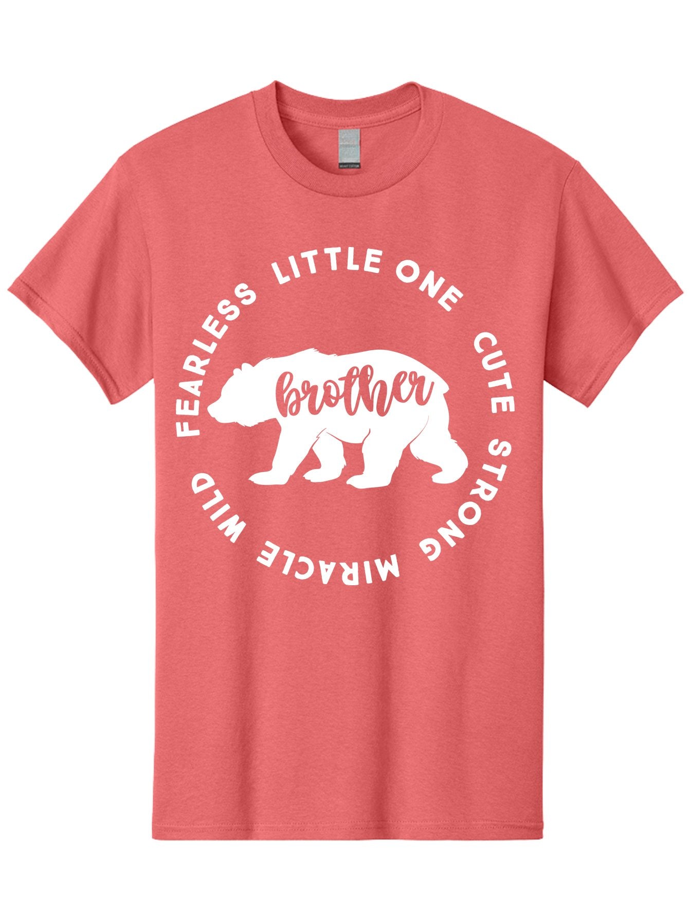 Brother Bear White Men'S Graphic Tee, 100% Cotton, Comfortable Casual Summer Wear, Machine Washable, Brother Bear, Bear Silhouette, Cute Brother, Wild Child, Miracle Boy, Fearless Kid, Strong Brother, Little One, Brother Bear Graphics, Aae158 6