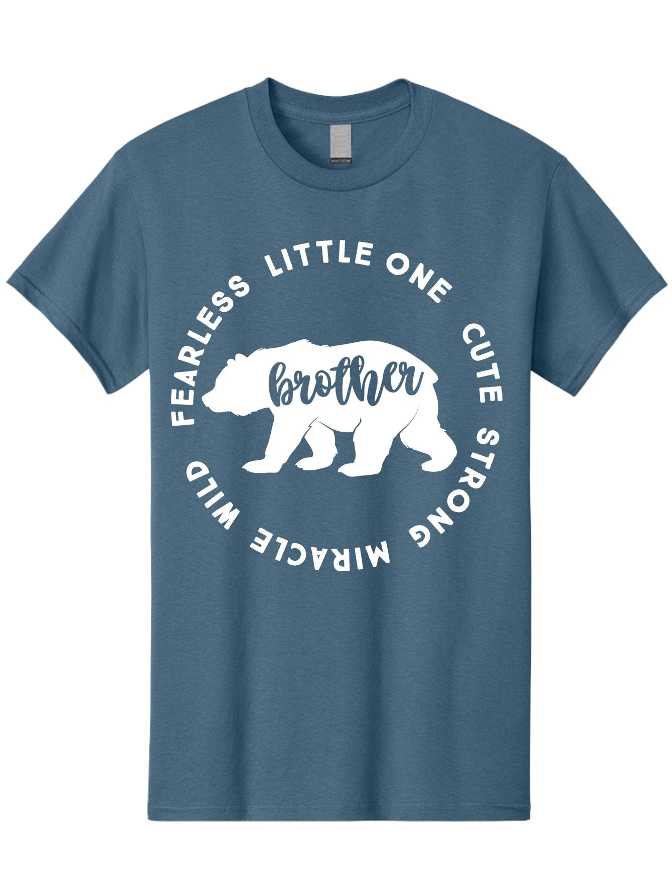 Brother Bear White Men'S Graphic Tee, 100% Cotton, Comfortable Casual Summer Wear, Machine Washable, Brother Bear, Bear Silhouette, Cute Brother, Wild Child, Miracle Boy, Fearless Kid, Strong Brother, Little One, Brother Bear Graphics, Aae158 7