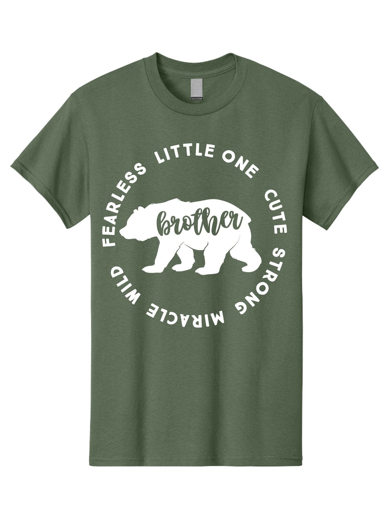 Brother Bear White Men'S Graphic Tee, 100% Cotton, Comfortable Casual Summer Wear, Machine Washable, Brother Bear, Bear Silhouette, Cute Brother, Wild Child, Miracle Boy, Fearless Kid, Strong Brother, Little One, Brother Bear Graphics, Aae158 11