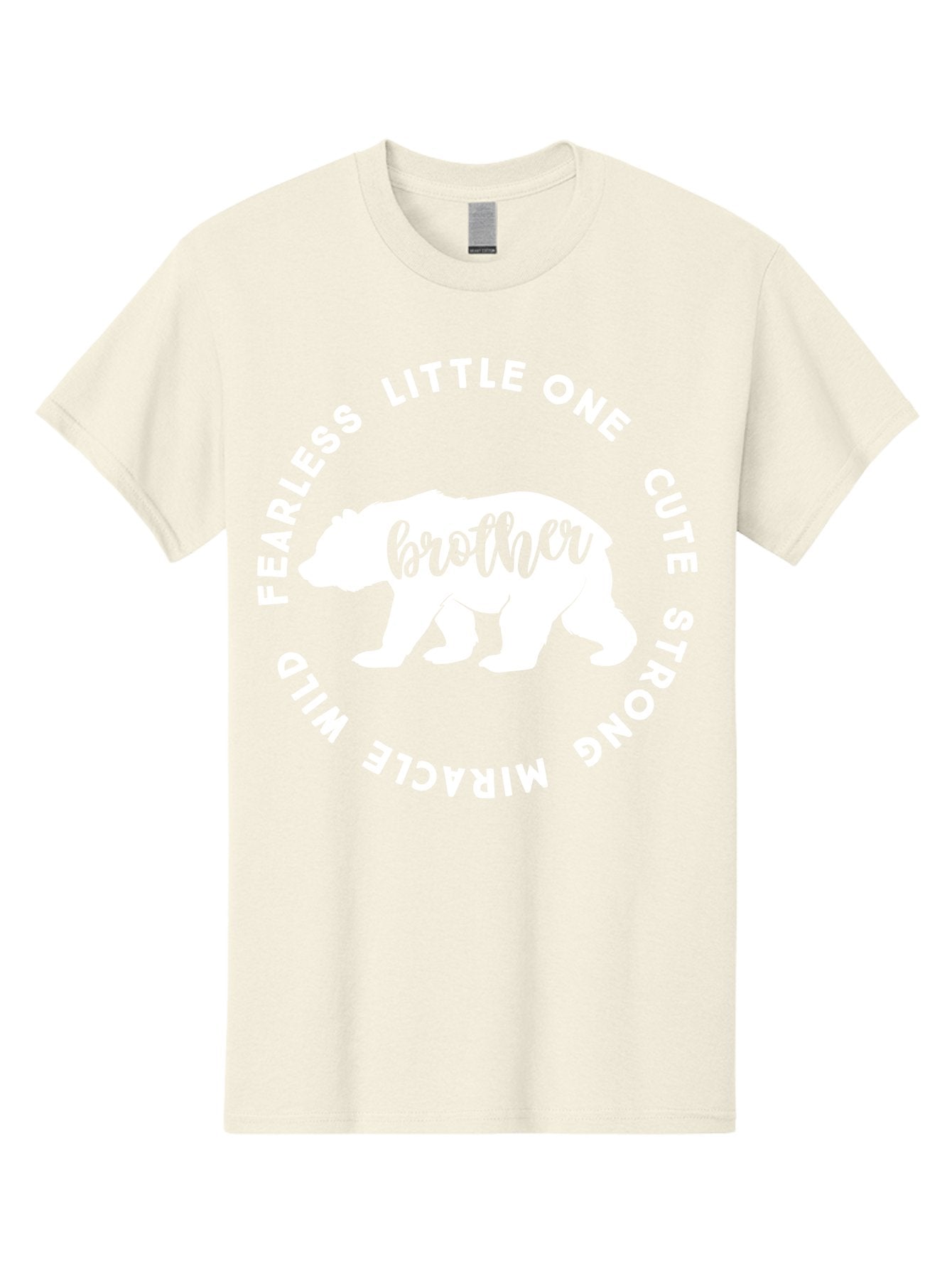 Brother Bear White Men'S Graphic Tee, 100% Cotton, Comfortable Casual Summer Wear, Machine Washable, Brother Bear, Bear Silhouette, Cute Brother, Wild Child, Miracle Boy, Fearless Kid, Strong Brother, Little One, Brother Bear Graphics, Aae158 9