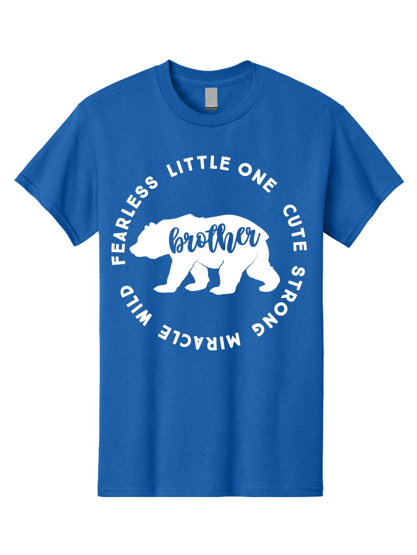 Brother Bear White Men'S Graphic Tee, 100% Cotton, Comfortable Casual Summer Wear, Machine Washable, Brother Bear, Bear Silhouette, Cute Brother, Wild Child, Miracle Boy, Fearless Kid, Strong Brother, Little One, Brother Bear Graphics, Aae158 12