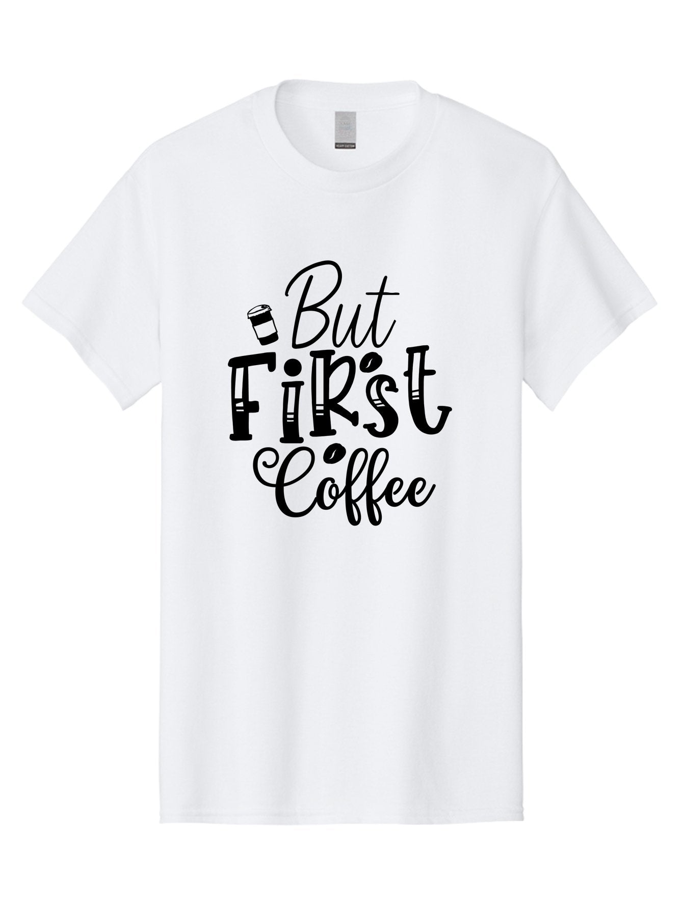But First Coffee Men'S Graphic Tee, 100% Cotton, Comfortable Casual Summer Wear, Machine Washable, Coffee Lover, Morning Motivation, Caffeine Fix, Daily Grind, Coffee Culture, Coffee Quotes, Funny Sayings Aae163 15