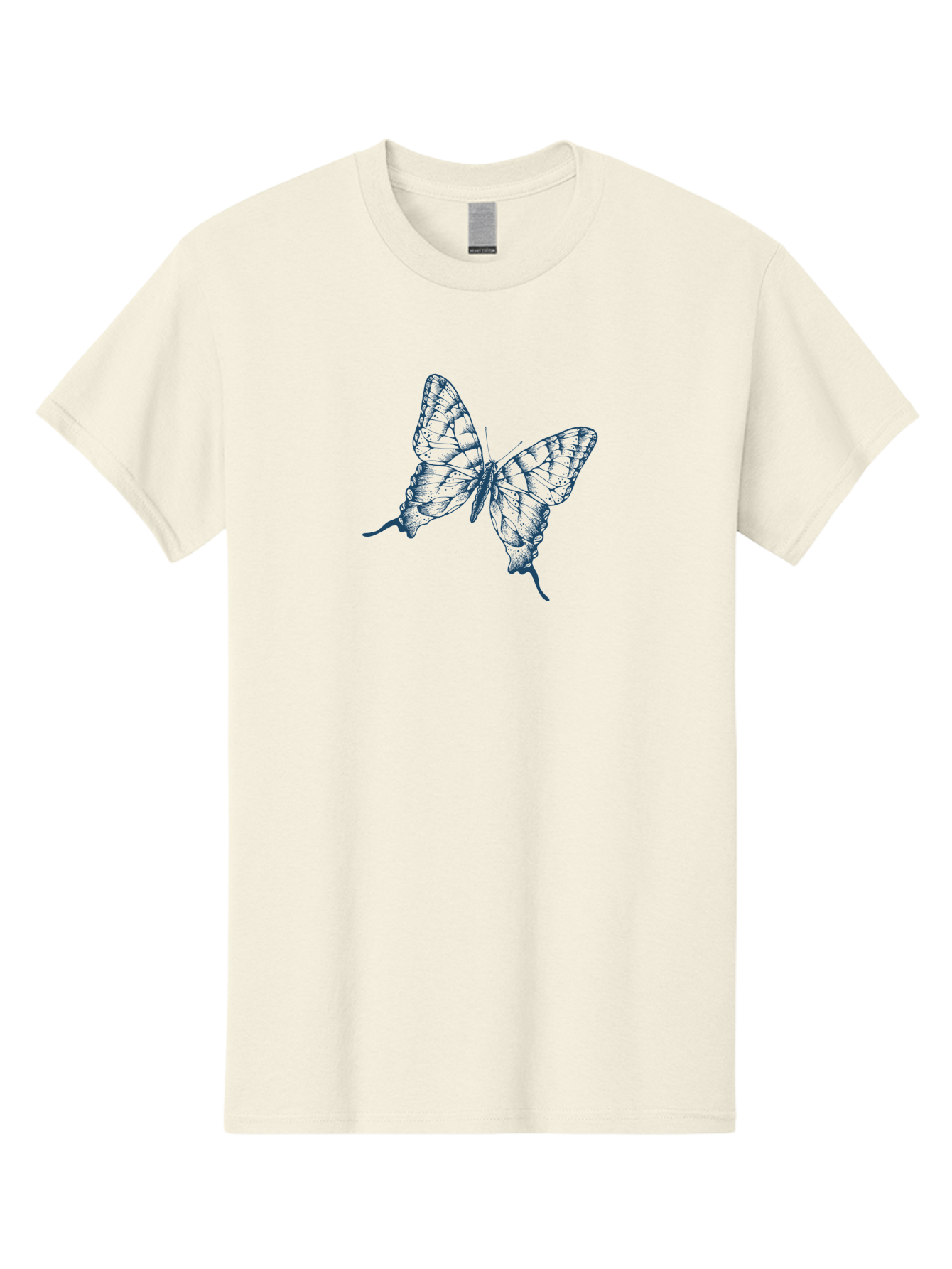 Butterfly Men'S Graphic Tee, 100% Cotton, Comfortable Casual Summer Wear, Machine Washable, Swallowtail Butterfly, Detailed Illustration, Delicate Wings, Intricate Patterns, Ornate Design, Fragile Beauty, Insect Art, Wingspan, Aae164 25