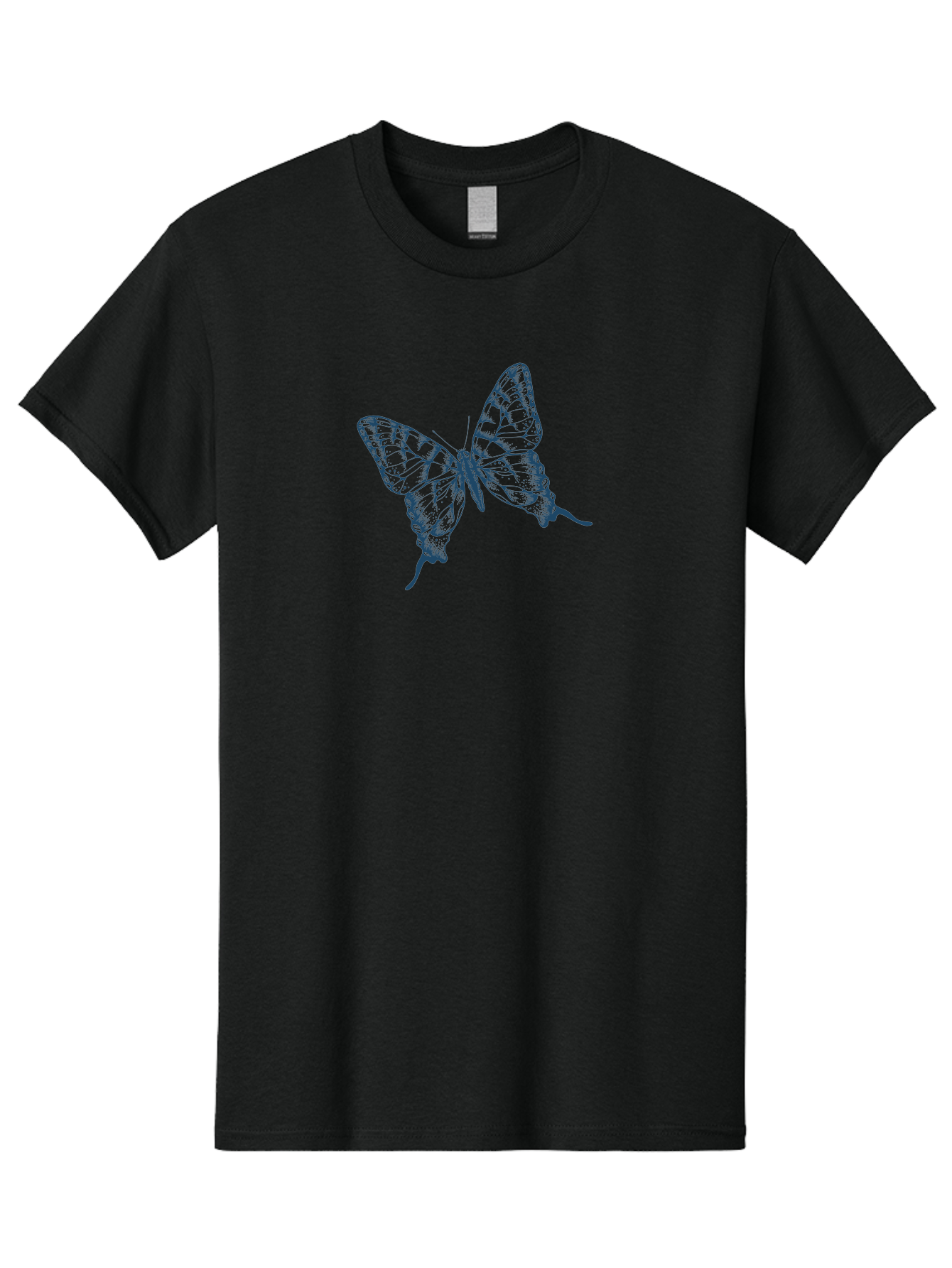 Butterfly 2 Men'S Graphic Tee, 100% Cotton, Comfortable Casual Summer Wear, Machine Washable, Butterfly With Transparent Wings, Intricate Details, Delicate Patterns, Abstract Design, Artistic Expression, Fragile Beauty, Aae165 7