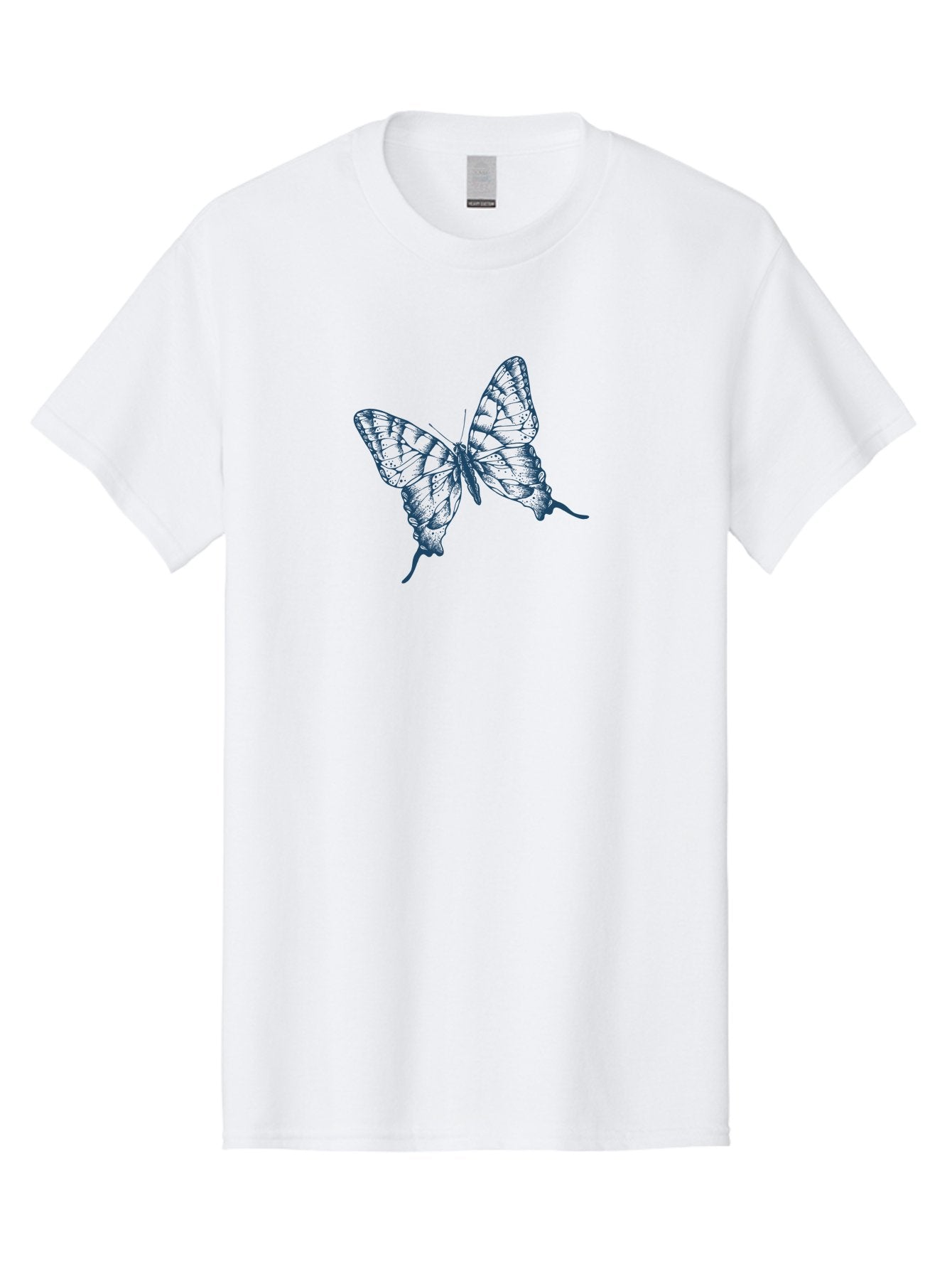 Butterfly 2 Men'S Graphic Tee, 100% Cotton, Comfortable Casual Summer Wear, Machine Washable, Butterfly With Transparent Wings, Intricate Details, Delicate Patterns, Abstract Design, Artistic Expression, Fragile Beauty, Aae165 11