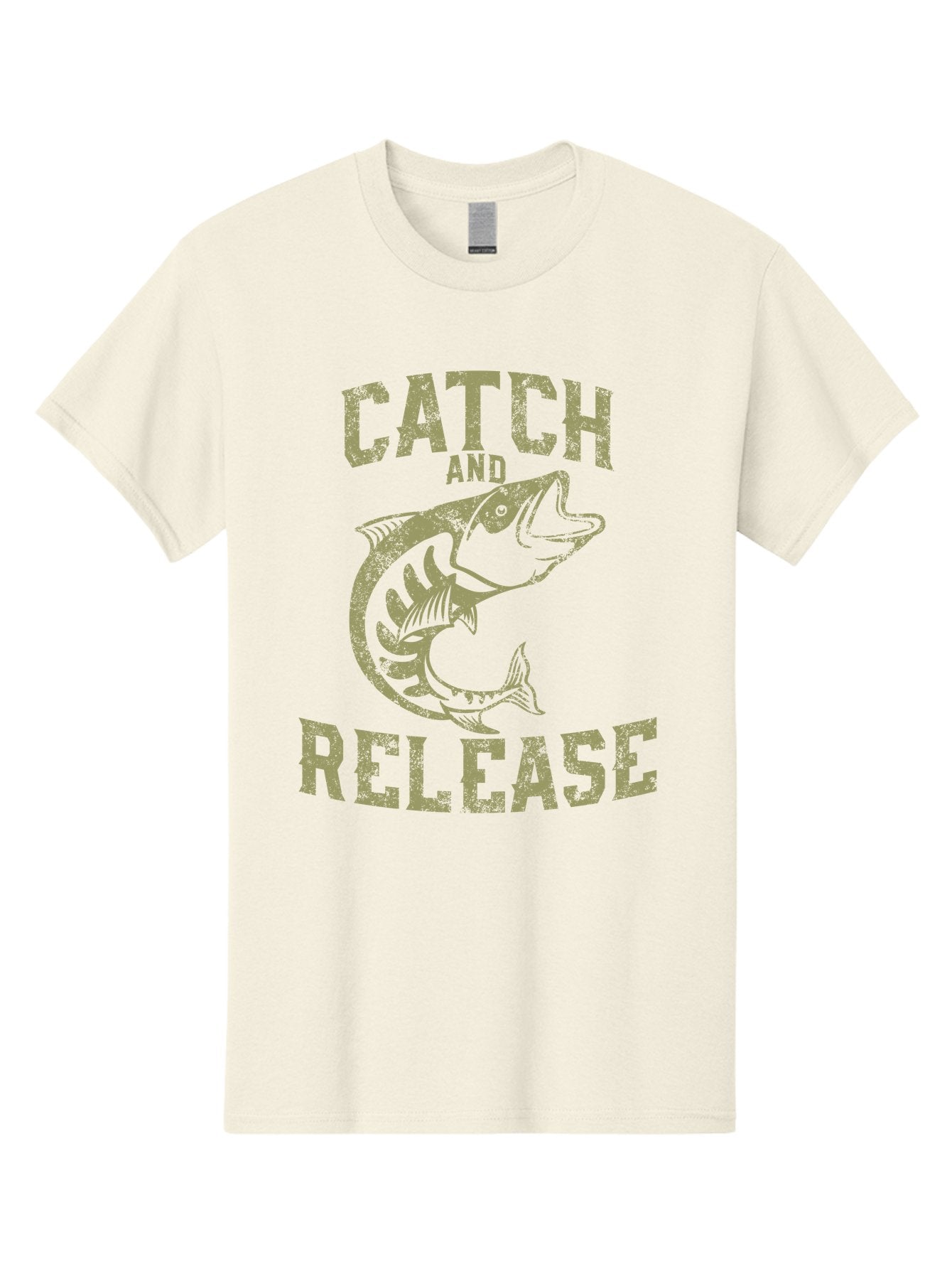Catch And Release -Men Men'S Graphic Tee, 100% Cotton, Comfortable Casual Summer Wear, Machine Washable, Fishing, Outdoor Activity, Conservation Effort, Recreational Fishing, Catch And Release, Fish Illustration, Nature Preservation Aae169 7