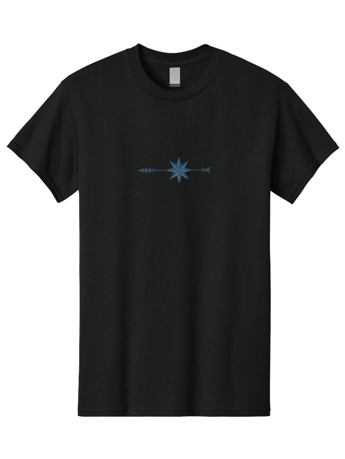 Celestial Pathway Men'S Graphic Tee, 100% Cotton, Comfortable Casual Summer Wear, Machine Washable, Geometric Pattern, Star Shape, Symmetrical Design, Floral Elements, Abstract Art, Decorative Motif, Minimalist Style Aae173 5