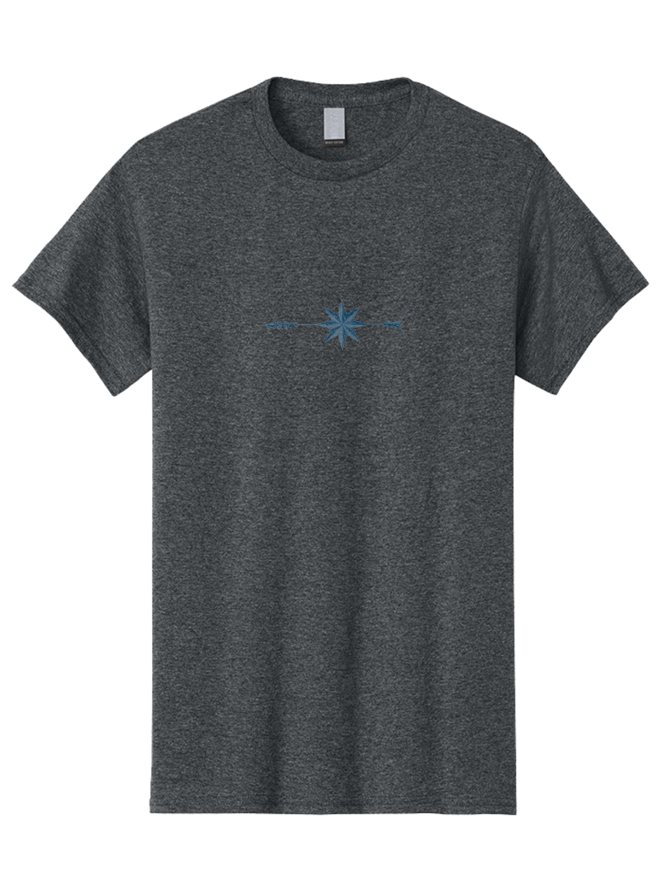 Celestial Pathway Men'S Graphic Tee, 100% Cotton, Comfortable Casual Summer Wear, Machine Washable, Geometric Pattern, Star Shape, Symmetrical Design, Floral Elements, Abstract Art, Decorative Motif, Minimalist Style Aae173 9