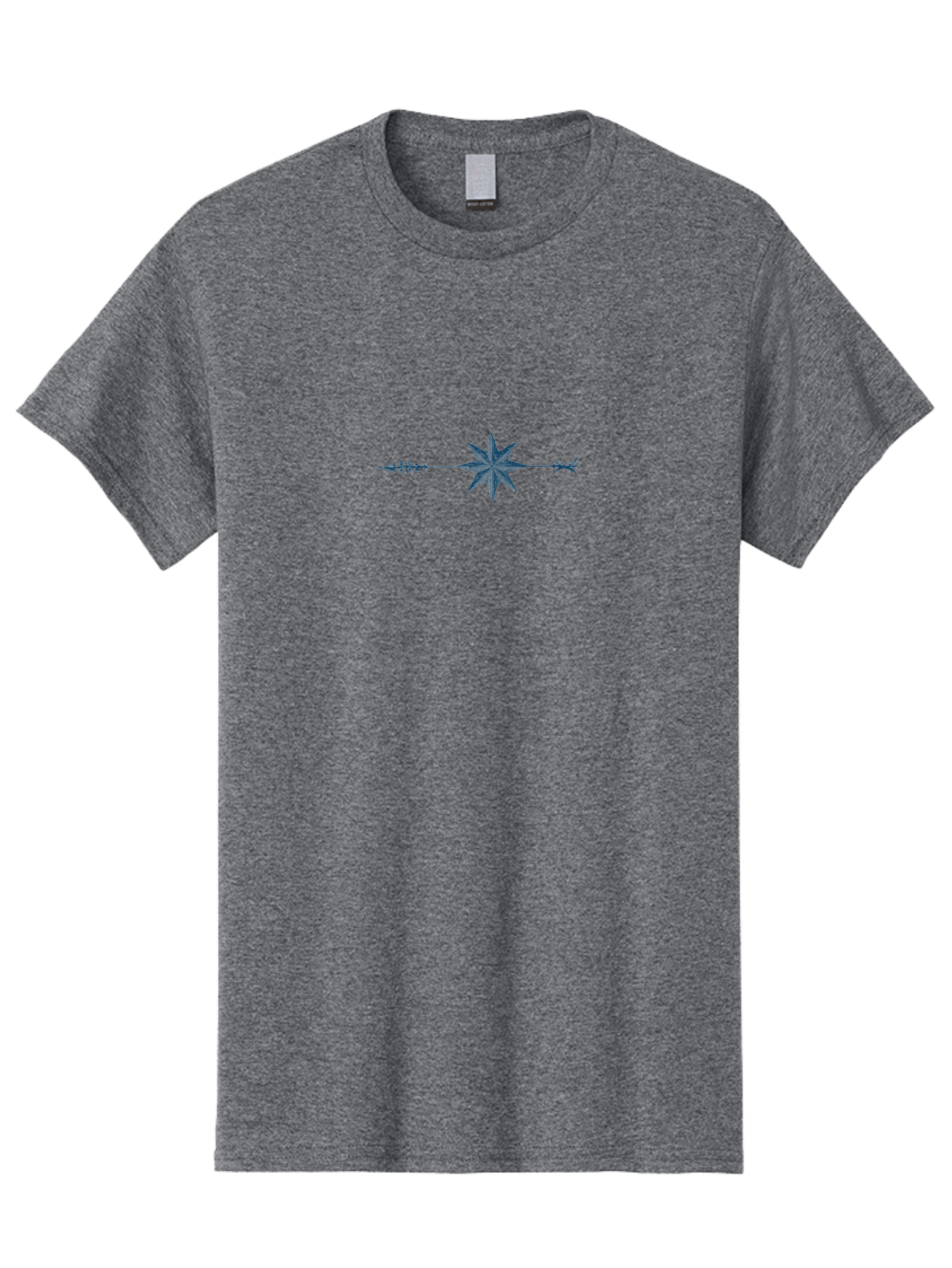 Celestial Pathway Men'S Graphic Tee, 100% Cotton, Comfortable Casual Summer Wear, Machine Washable, Geometric Pattern, Star Shape, Symmetrical Design, Floral Elements, Abstract Art, Decorative Motif, Minimalist Style Aae173 17