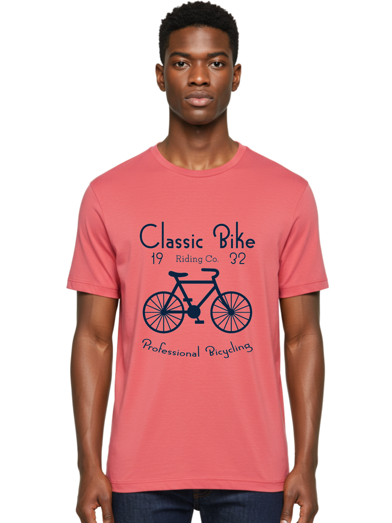 Classic Bike -Men Men'S Graphic Tee, 100% Cotton, Comfortable Casual Summer Wear, Machine Washable, Vintage Bicycle, Professional Bicycling, Classic Bike Riding, Cycling Company, Bike Enthusiasts, Retro Bike Design, Cycling Culture, Aae184 18