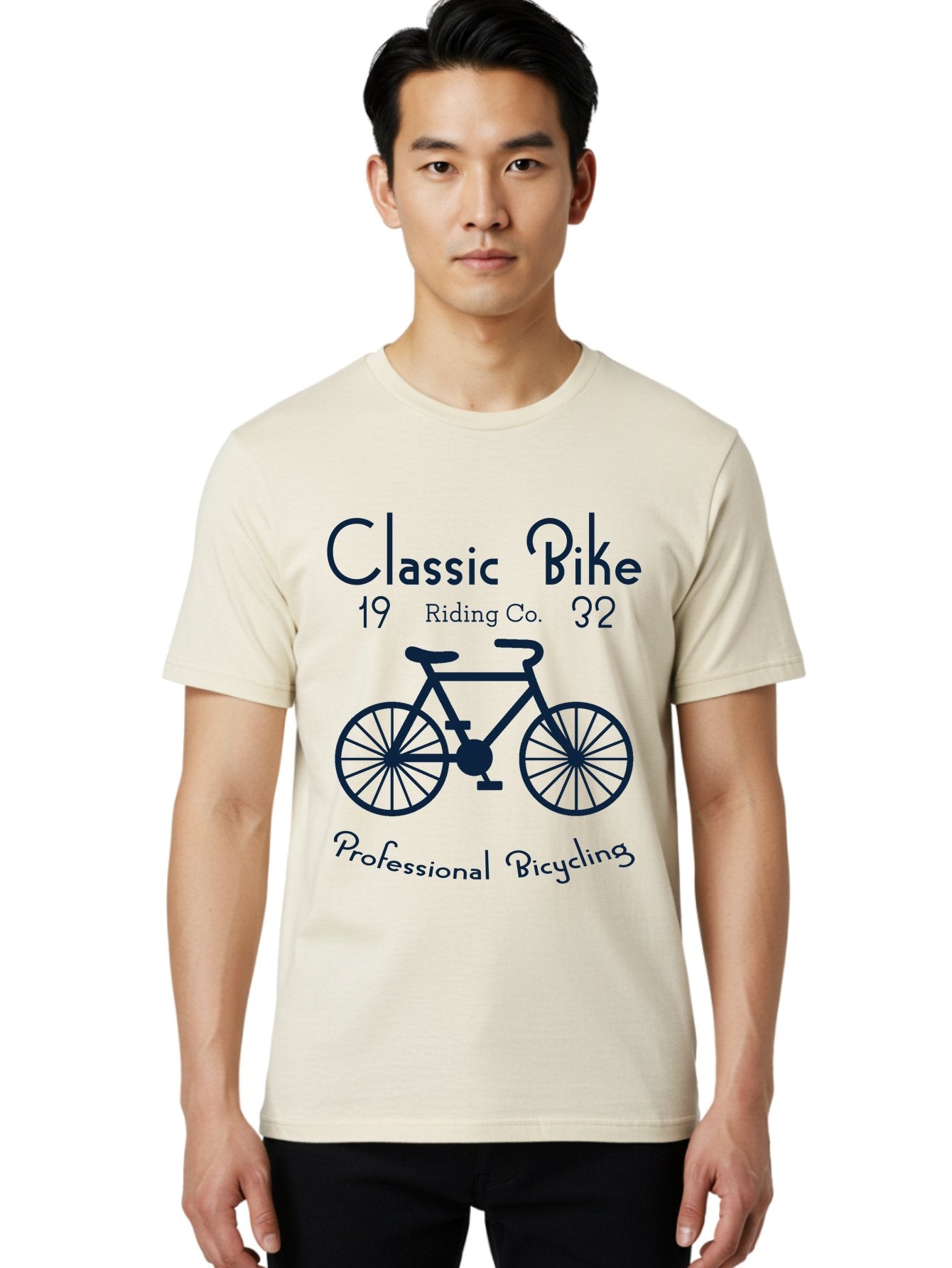 Classic Bike -Men Men'S Graphic Tee, 100% Cotton, Comfortable Casual Summer Wear, Machine Washable, Vintage Bicycle, Professional Bicycling, Classic Bike Riding, Cycling Company, Bike Enthusiasts, Retro Bike Design, Cycling Culture, Aae184 22