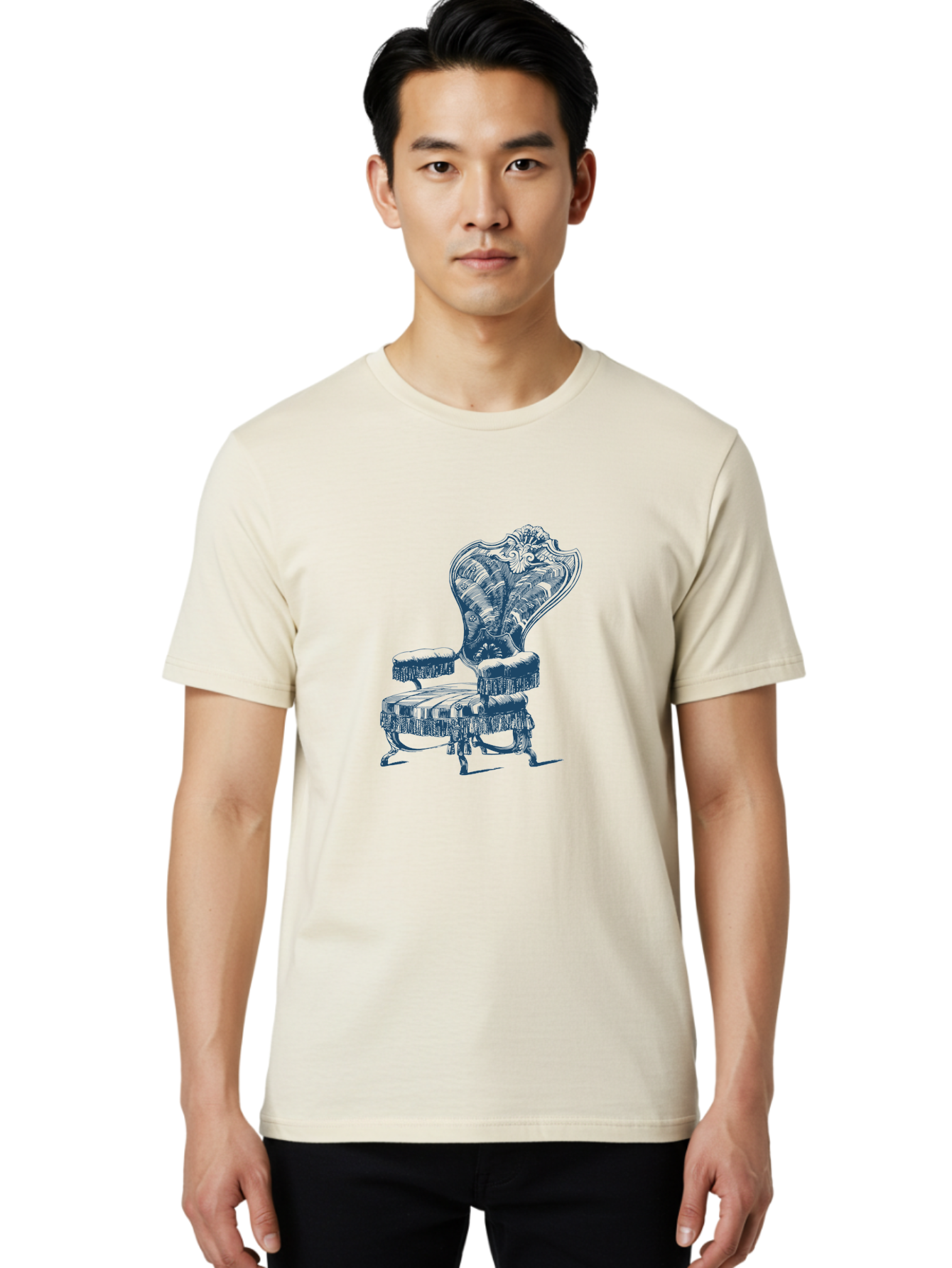 Classic Lounge Chair Men'S Graphic Tee, 100% Cotton, Comfortable Casual Summer Wear, Machine Washable, Luxury Chair, Ornate Design, Intricate Patterns, Regal Furniture, Elegant Decor, Vintage Style, Opulent Interiors, Majestic Seating Aae187 18
