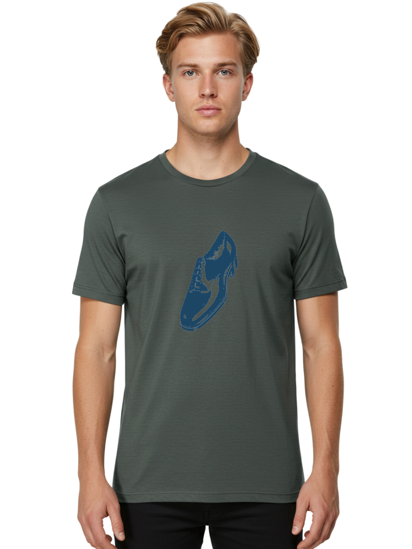Classic Oxford Dress Shoe 2 Men'S Graphic Tee, 100% Cotton, Comfortable Casual Summer Wear, Machine Washable, Blue Shoes, Athletic Footwear, Sneaker Design, Fashion Accessory, Modern Style, Minimalist Graphic, Streetwear, Casual Wear Aae190 18