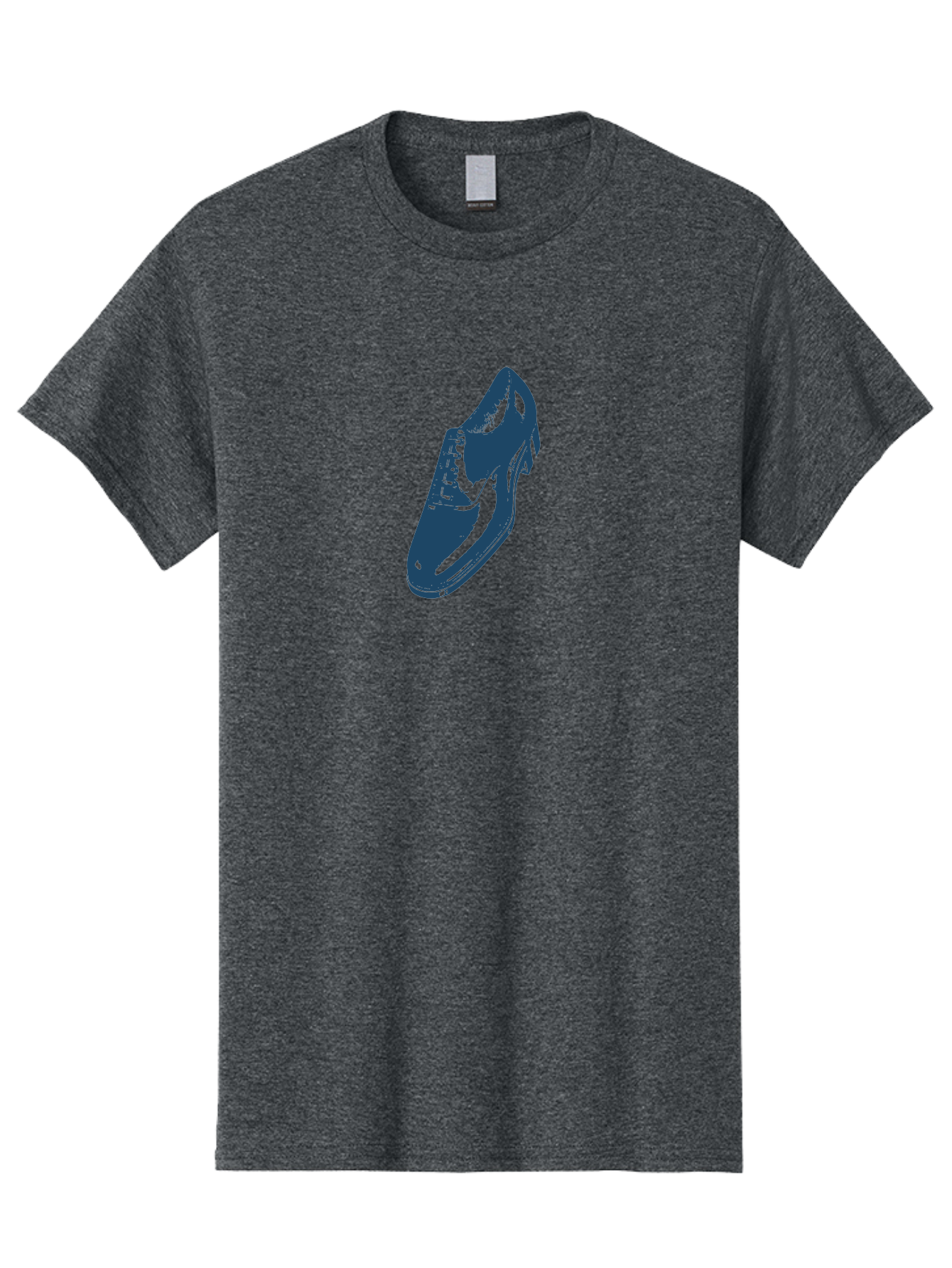 Classic Oxford Dress Shoe 2 Men'S Graphic Tee, 100% Cotton, Comfortable Casual Summer Wear, Machine Washable, Blue Shoes, Athletic Footwear, Sneaker Design, Fashion Accessory, Modern Style, Minimalist Graphic, Streetwear, Casual Wear Aae190 3