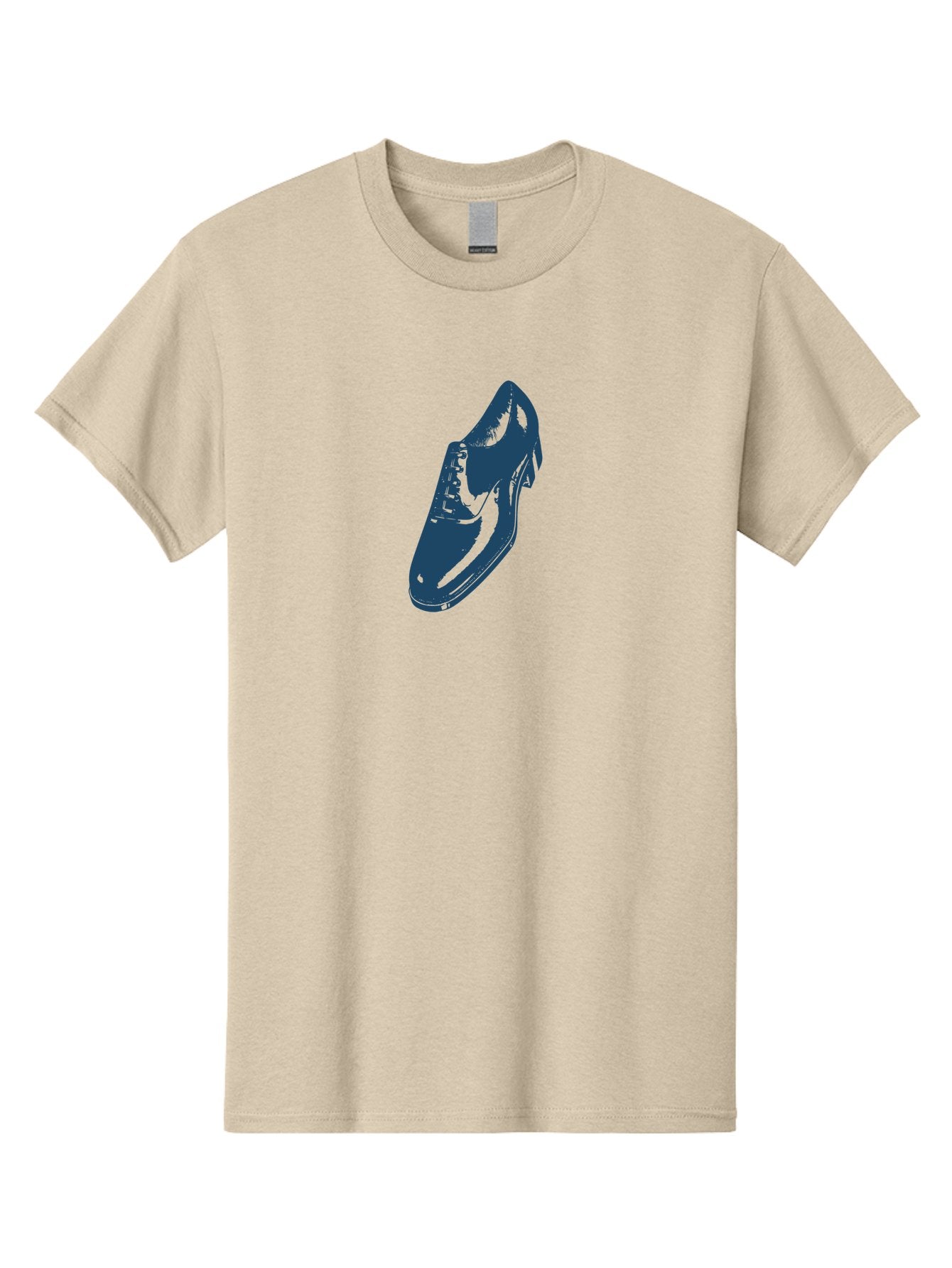 Classic Oxford Dress Shoe 2 Men'S Graphic Tee, 100% Cotton, Comfortable Casual Summer Wear, Machine Washable, Blue Shoes, Athletic Footwear, Sneaker Design, Fashion Accessory, Modern Style, Minimalist Graphic, Streetwear, Casual Wear Aae190