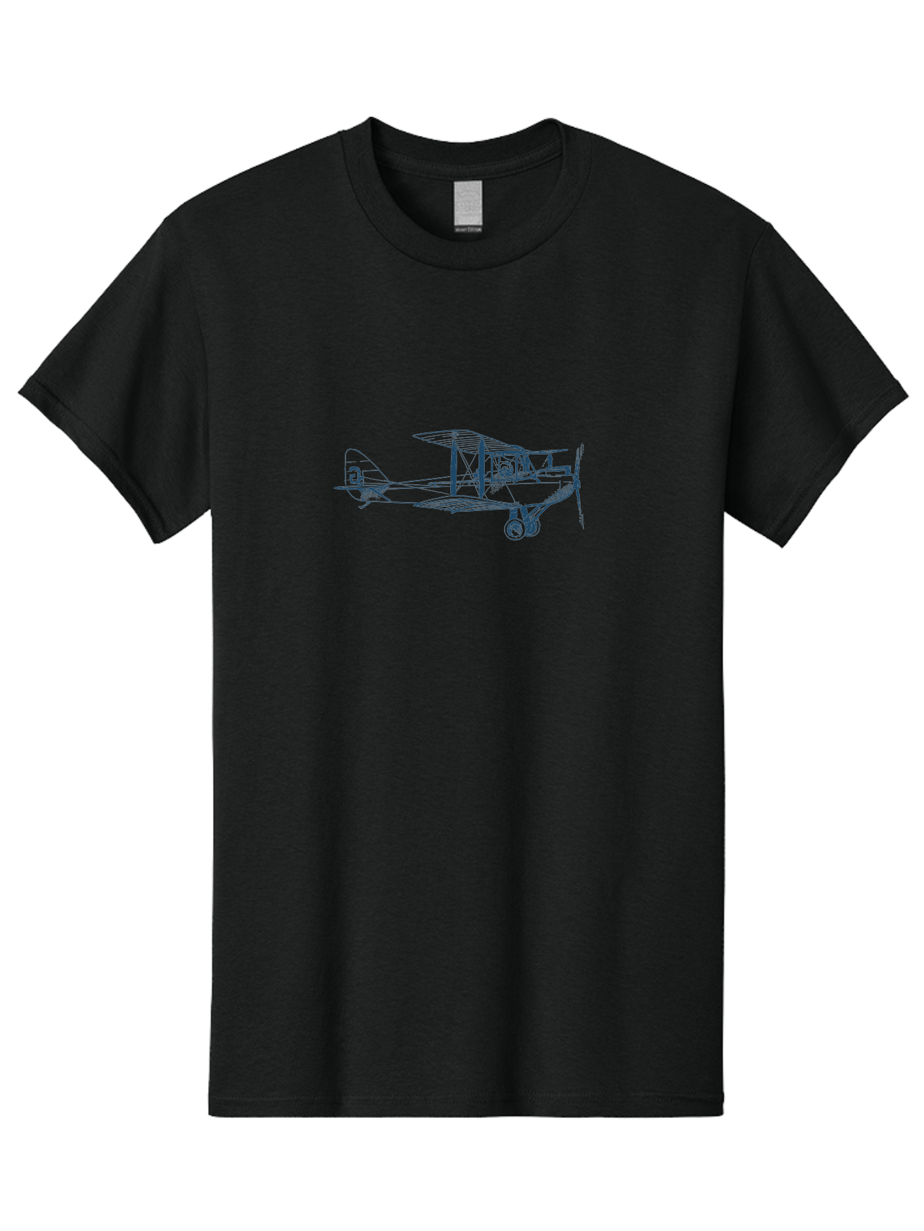 Classic Pilot Plane Men'S Graphic Tee, 100% Cotton, Comfortable Casual Summer Wear, Machine Washable, Vintage Biplane, Classic Aircraft Design, Historical Aviation, Sopwith Camel, Ww1 Fighter Plane, Military Aircraft, Historical Flight, Aae191 7