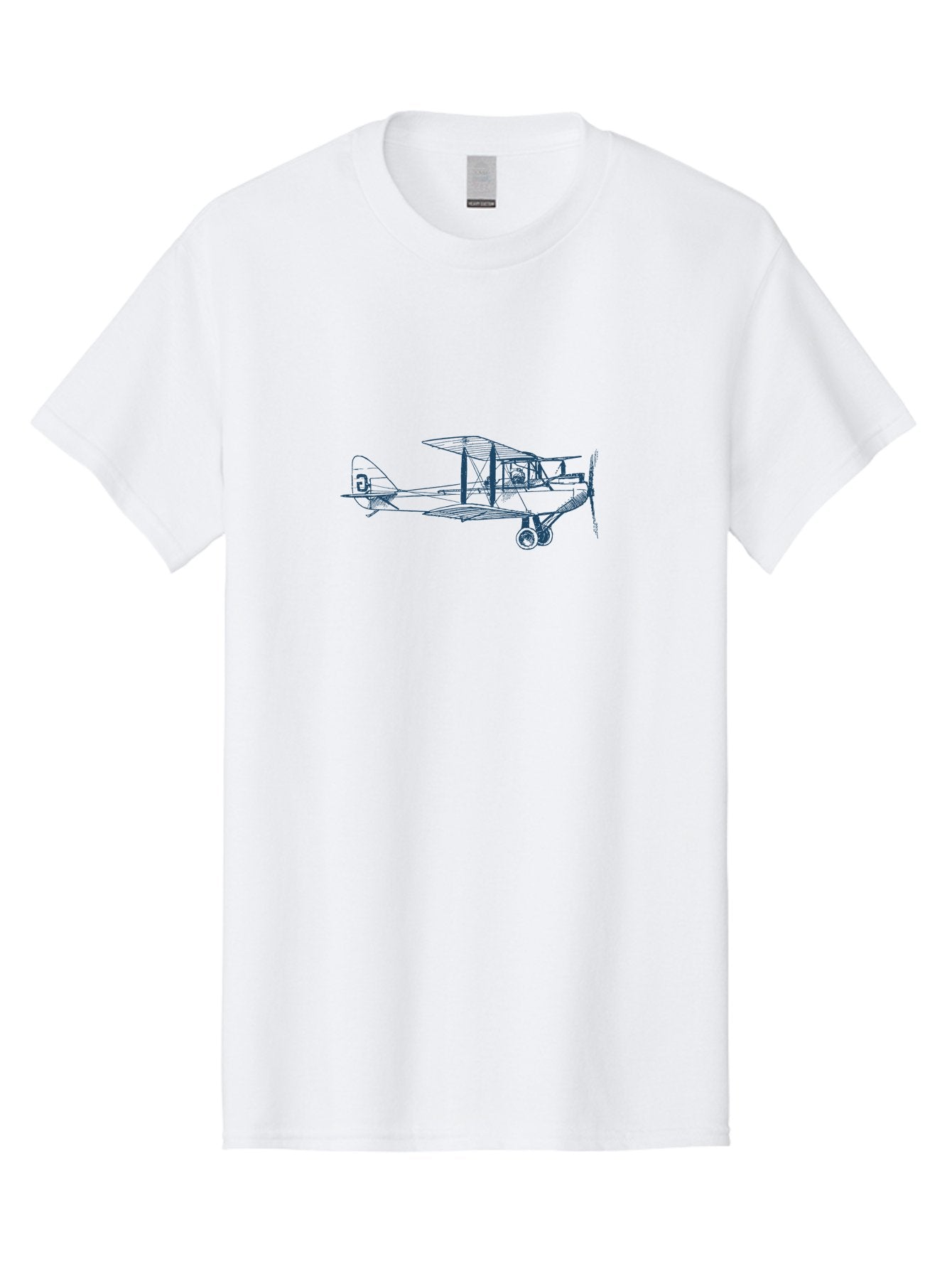 Classic Pilot Plane Men'S Graphic Tee, 100% Cotton, Comfortable Casual Summer Wear, Machine Washable, Vintage Biplane, Classic Aircraft Design, Historical Aviation, Sopwith Camel, Ww1 Fighter Plane, Military Aircraft, Historical Flight, Aae191 4