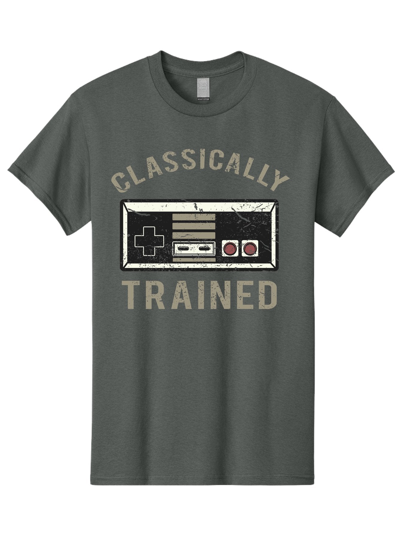 Classically Trained Distressed -Men Men'S Graphic Tee, 100% Cotton, Comfortable Casual Summer Wear, Machine Washable, Retro Video Game Controller, Vintage Gaming, Classic Games, Nostalgic Design, Retro Aesthetic, Gaming Nostalgia, Aae194 9