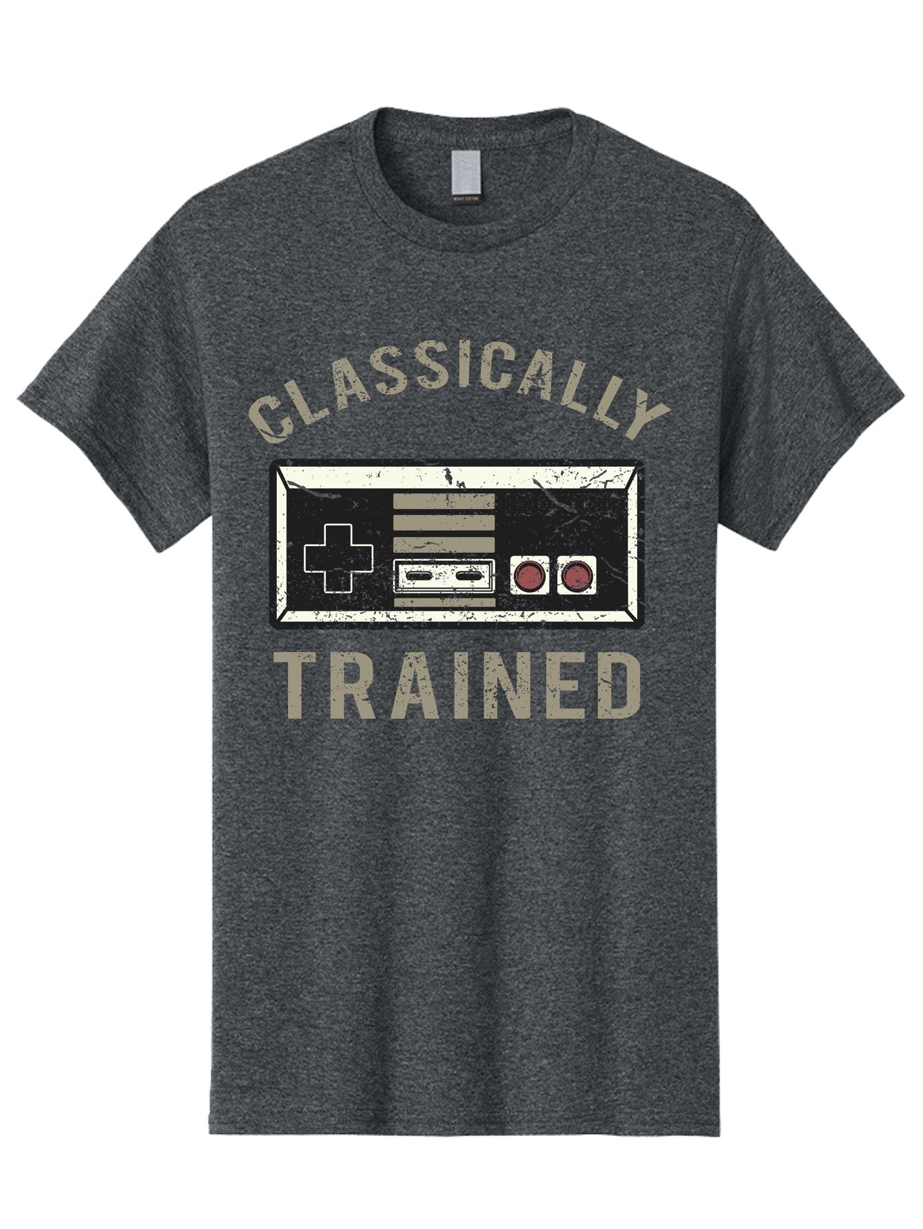 Classically Trained Distressed -Men Men'S Graphic Tee, 100% Cotton, Comfortable Casual Summer Wear, Machine Washable, Retro Video Game Controller, Vintage Gaming, Classic Games, Nostalgic Design, Retro Aesthetic, Gaming Nostalgia, Aae194 15