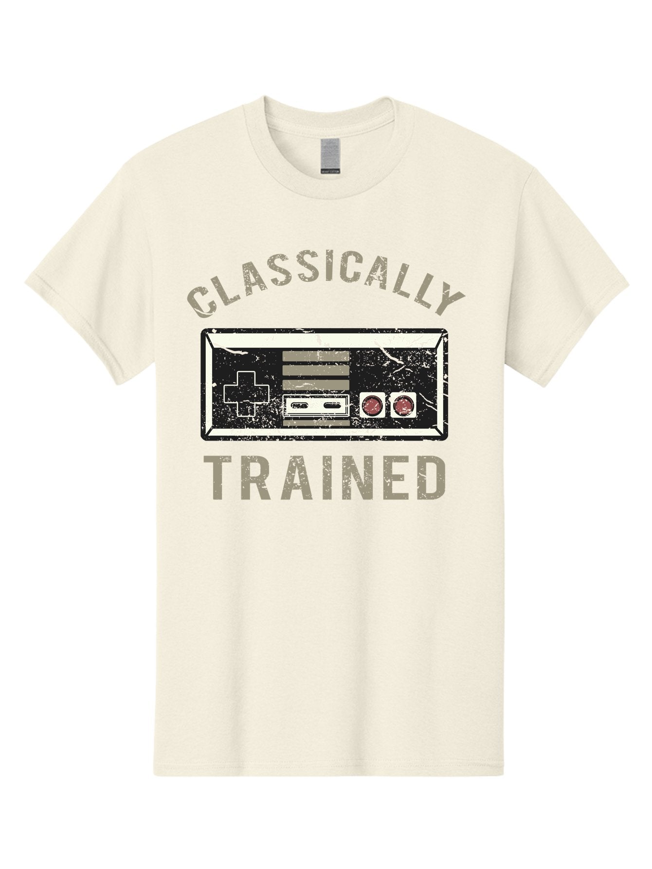 Classically Trained Distressed -Men Men'S Graphic Tee, 100% Cotton, Comfortable Casual Summer Wear, Machine Washable, Retro Video Game Controller, Vintage Gaming, Classic Games, Nostalgic Design, Retro Aesthetic, Gaming Nostalgia, Aae194 11