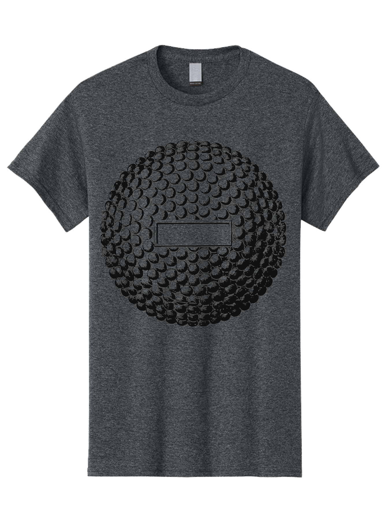 Clubshot Men'S Graphic Tee, 100% Cotton, Comfortable Casual Summer Wear, Machine Washable, Golf Ball, Textured Surface, Dimpled Pattern, Blank Label, Rectangular Shape, 3D Illustration, Graphic Design Element, Sports Imagery, Placeholder Text Aae196