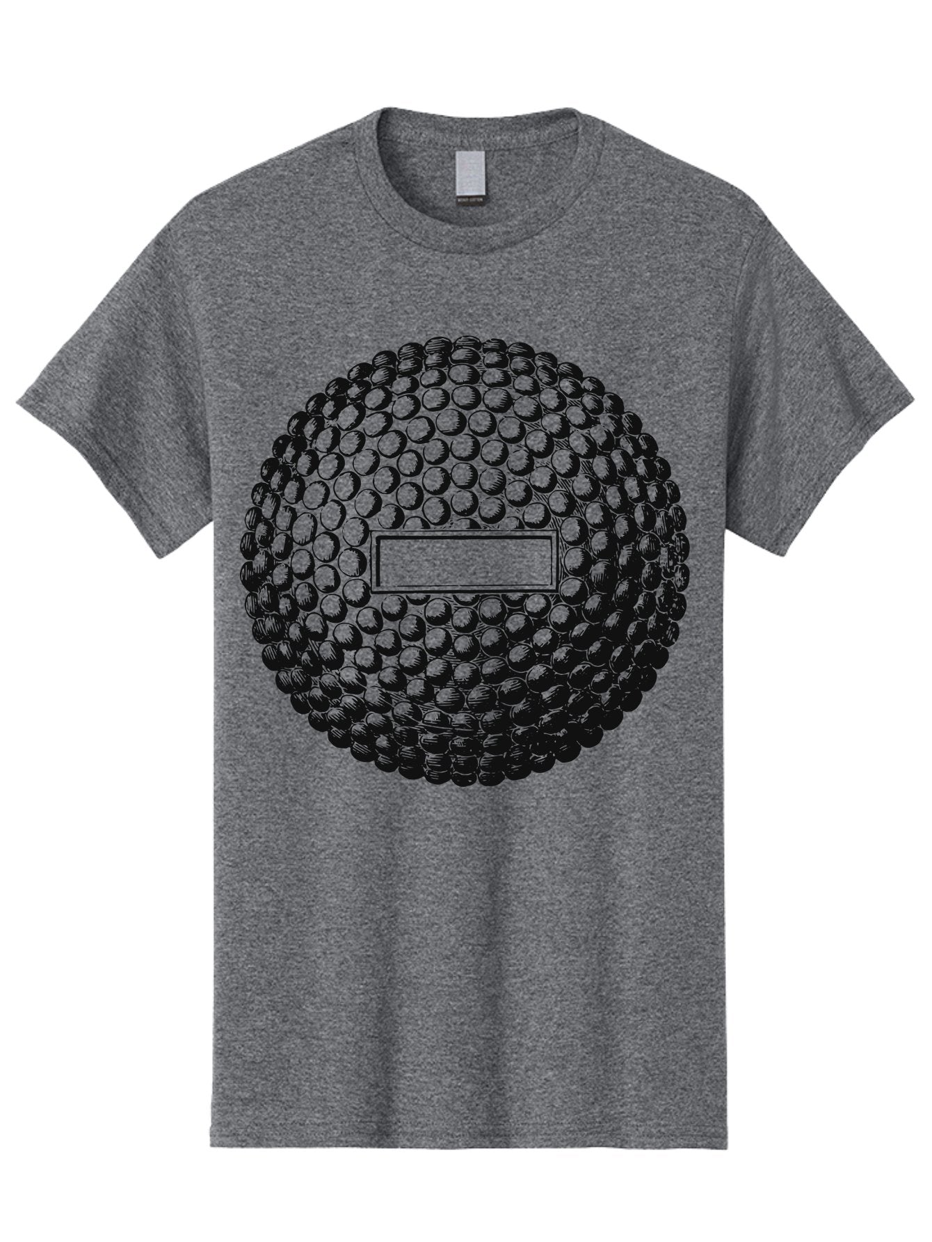 Clubshot Men'S Graphic Tee, 100% Cotton, Comfortable Casual Summer Wear, Machine Washable, Golf Ball, Textured Surface, Dimpled Pattern, Blank Label, Rectangular Shape, 3D Illustration, Graphic Design Element, Sports Imagery, Placeholder Text Aae196 4