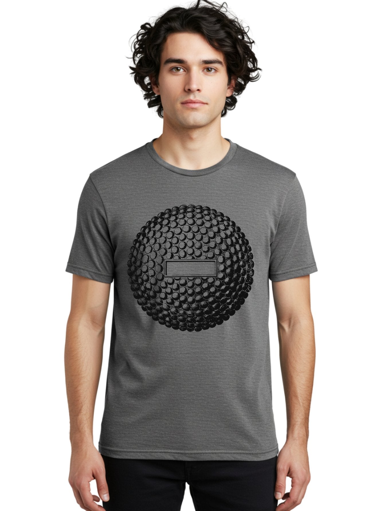 Clubshot Men'S Graphic Tee, 100% Cotton, Comfortable Casual Summer Wear, Machine Washable, Golf Ball, Textured Surface, Dimpled Pattern, Blank Label, Rectangular Shape, 3D Illustration, Graphic Design Element, Sports Imagery, Placeholder Text Aae196 18