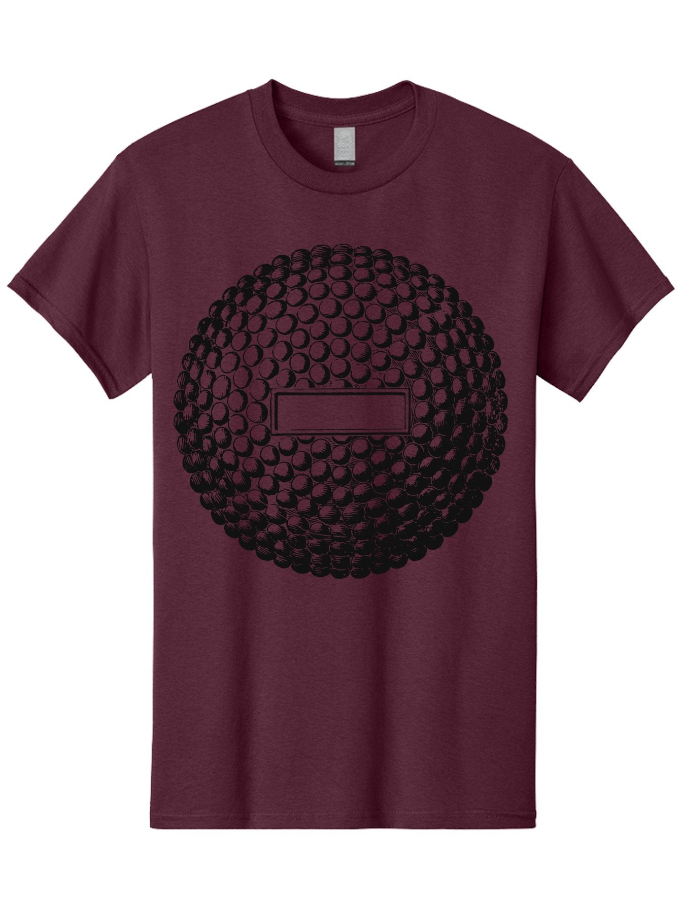 Clubshot Men'S Graphic Tee, 100% Cotton, Comfortable Casual Summer Wear, Machine Washable, Golf Ball, Textured Surface, Dimpled Pattern, Blank Label, Rectangular Shape, 3D Illustration, Graphic Design Element, Sports Imagery, Placeholder Text Aae196 3